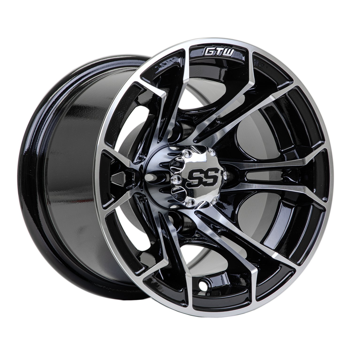 19-384 10" Spyder Wheel - Machined Black