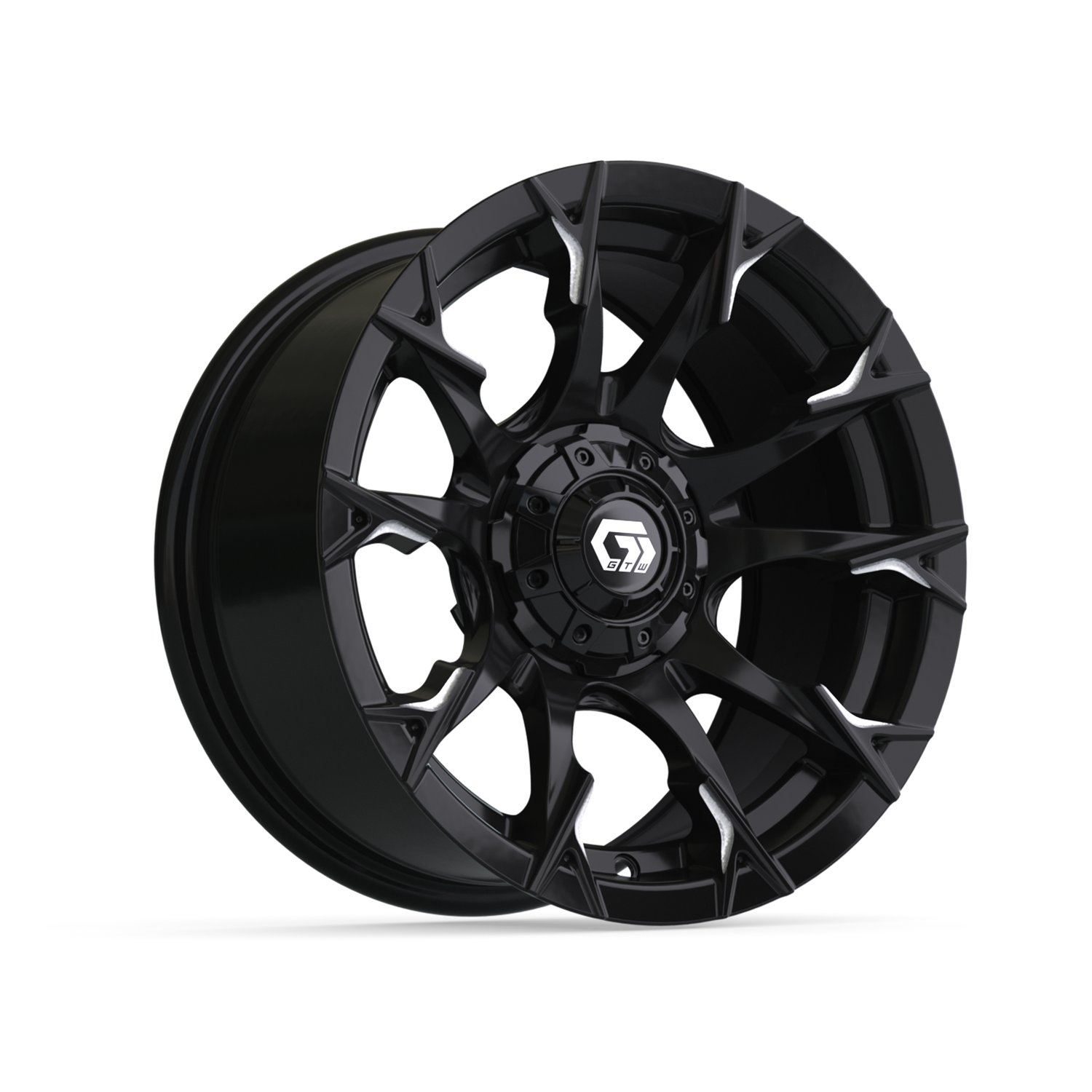 19-416 14" Diablo Gloss Black & Machined
