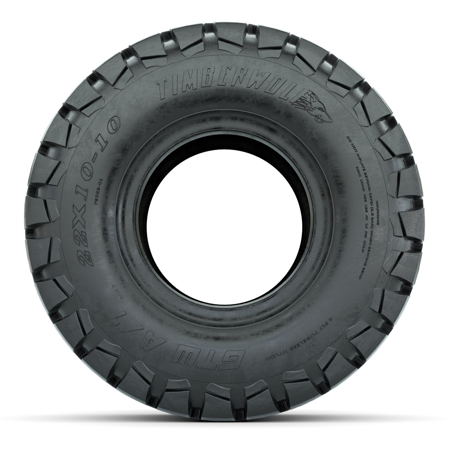 20-069 22X10-10 Timberwolf AT GTW profile mounted