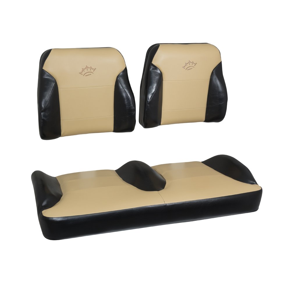 2053 E-Z-GO TXT Black/Tan Suite Seats