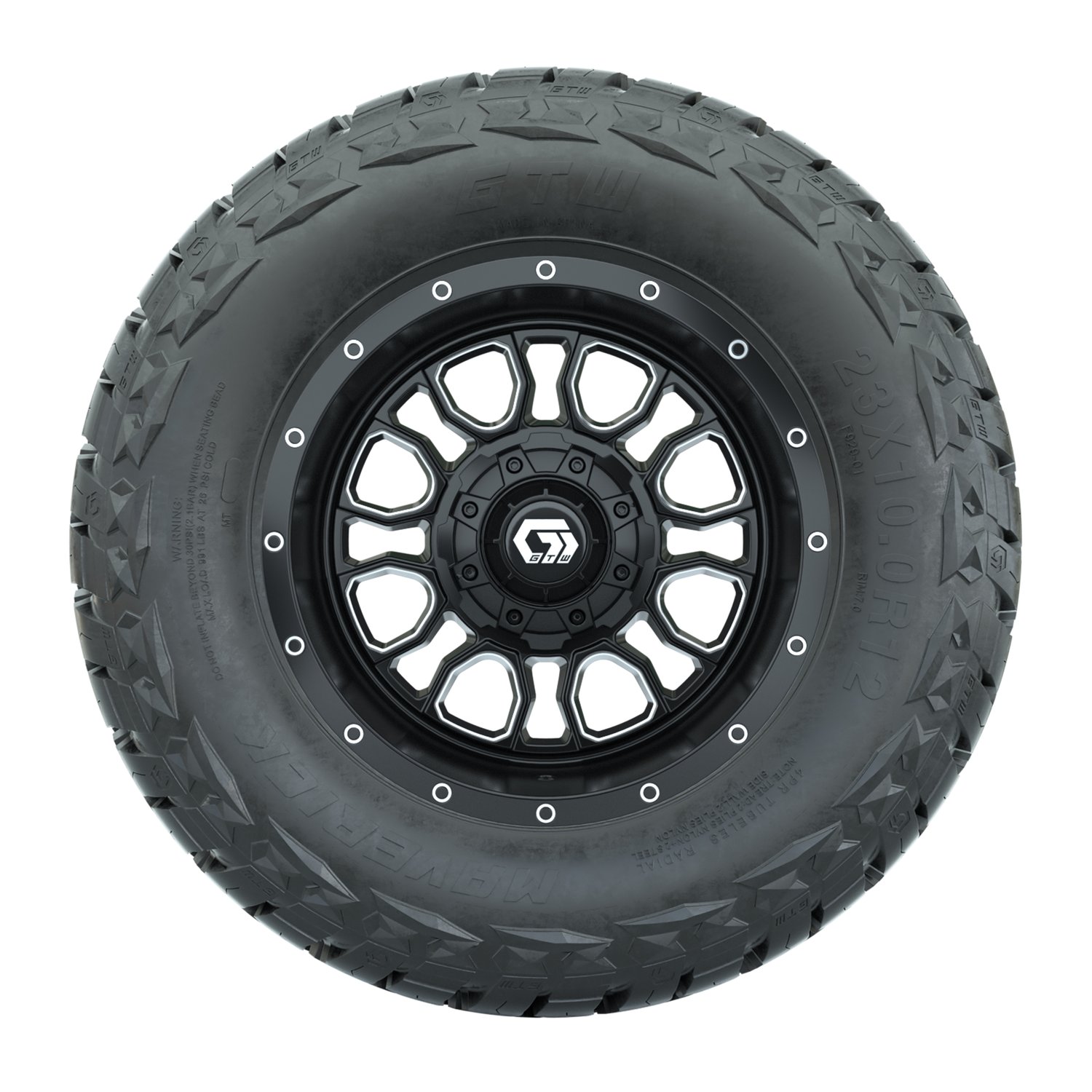 A19-1350 Volt / Black with Machined Face / Maverick 23"