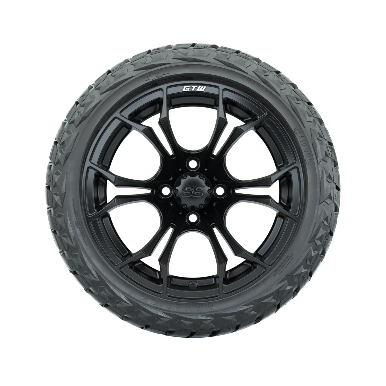 A19-1365 Spyder / Matte Black / Maverick 23"