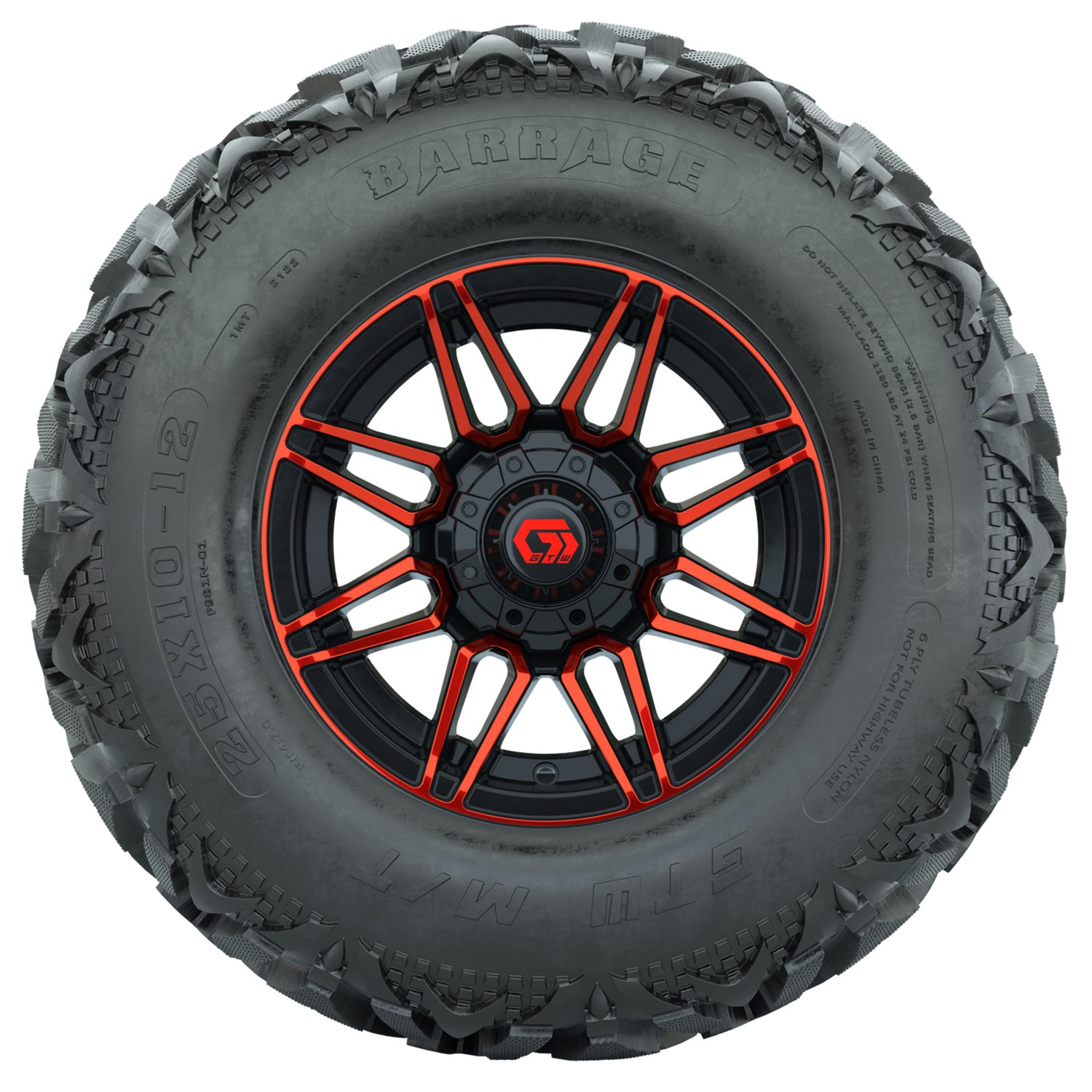 A19-2119 Stealth / Red & Black / Barrage