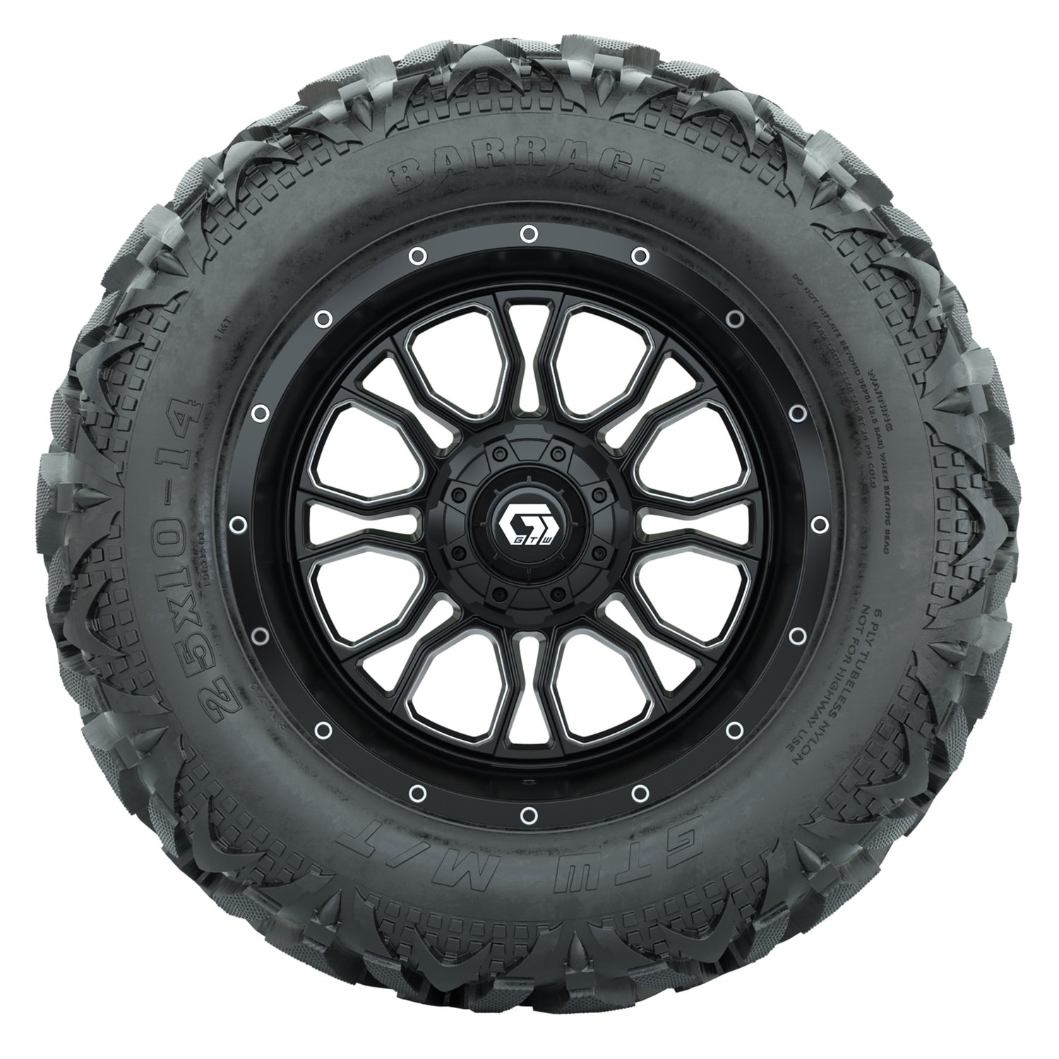 A19-2247 Volt / Matte Black & Machined / Barrage
