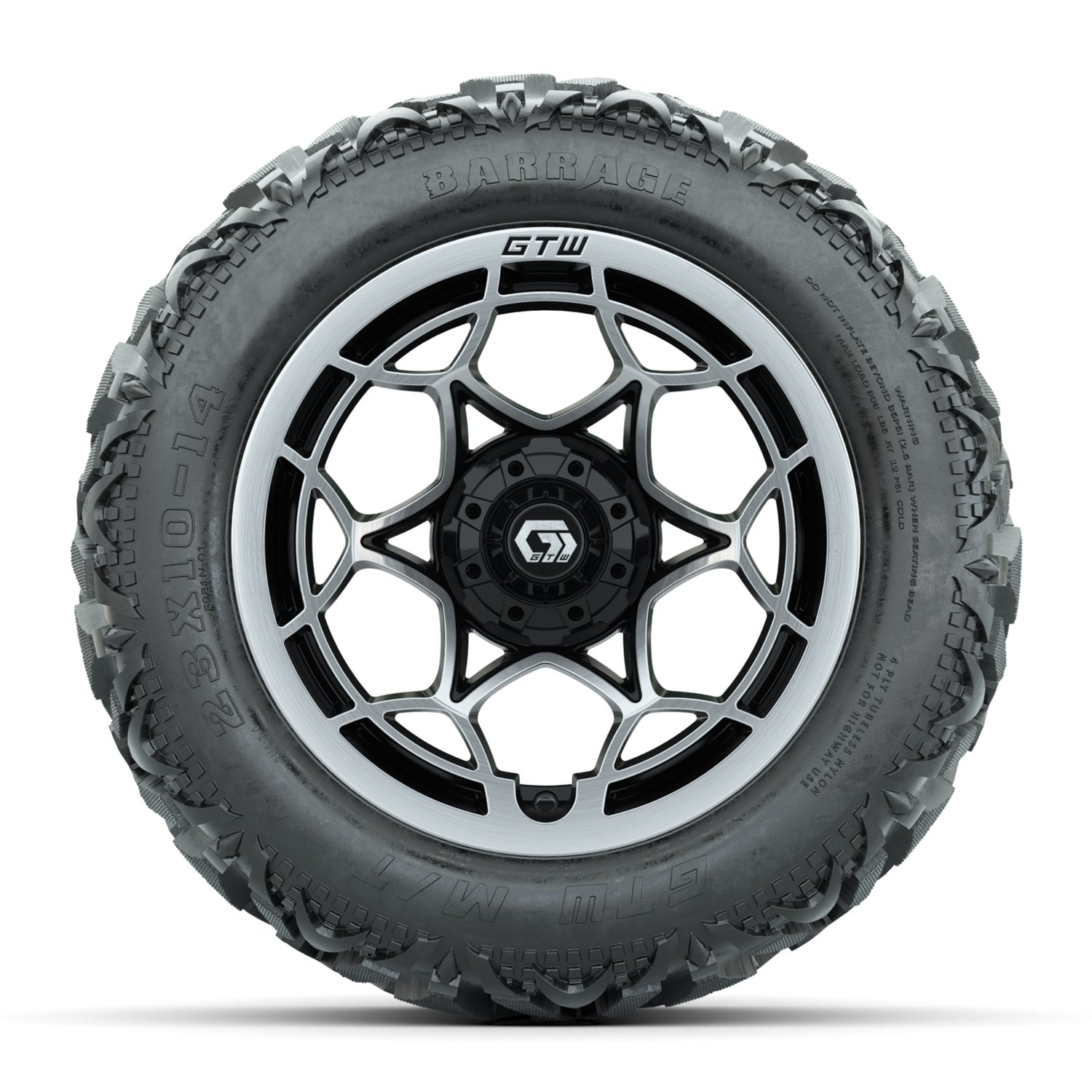 19-392 A19-2329 Nexus / Silver & Gloss Black / Barrage
