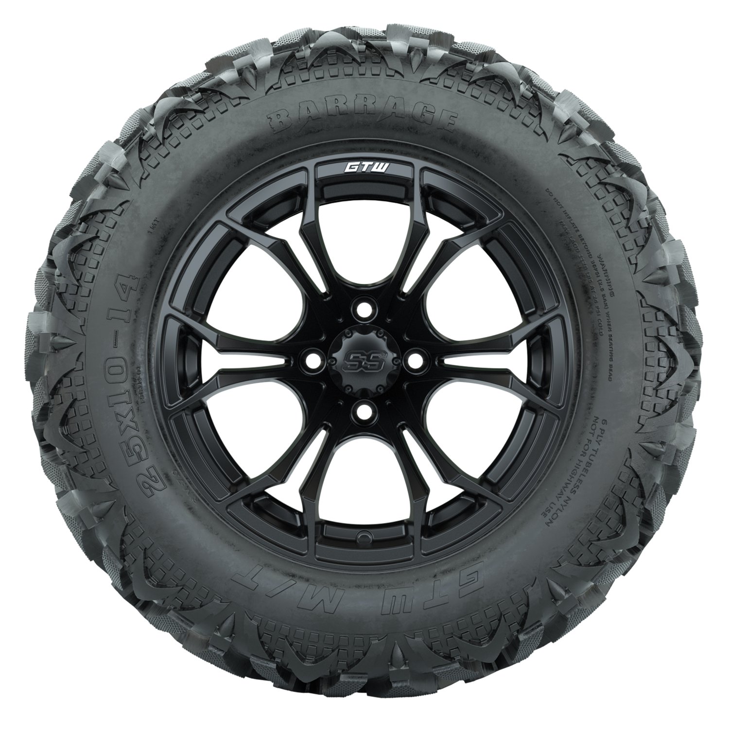 A19-2478 Spyder / Matte Black / Barrage