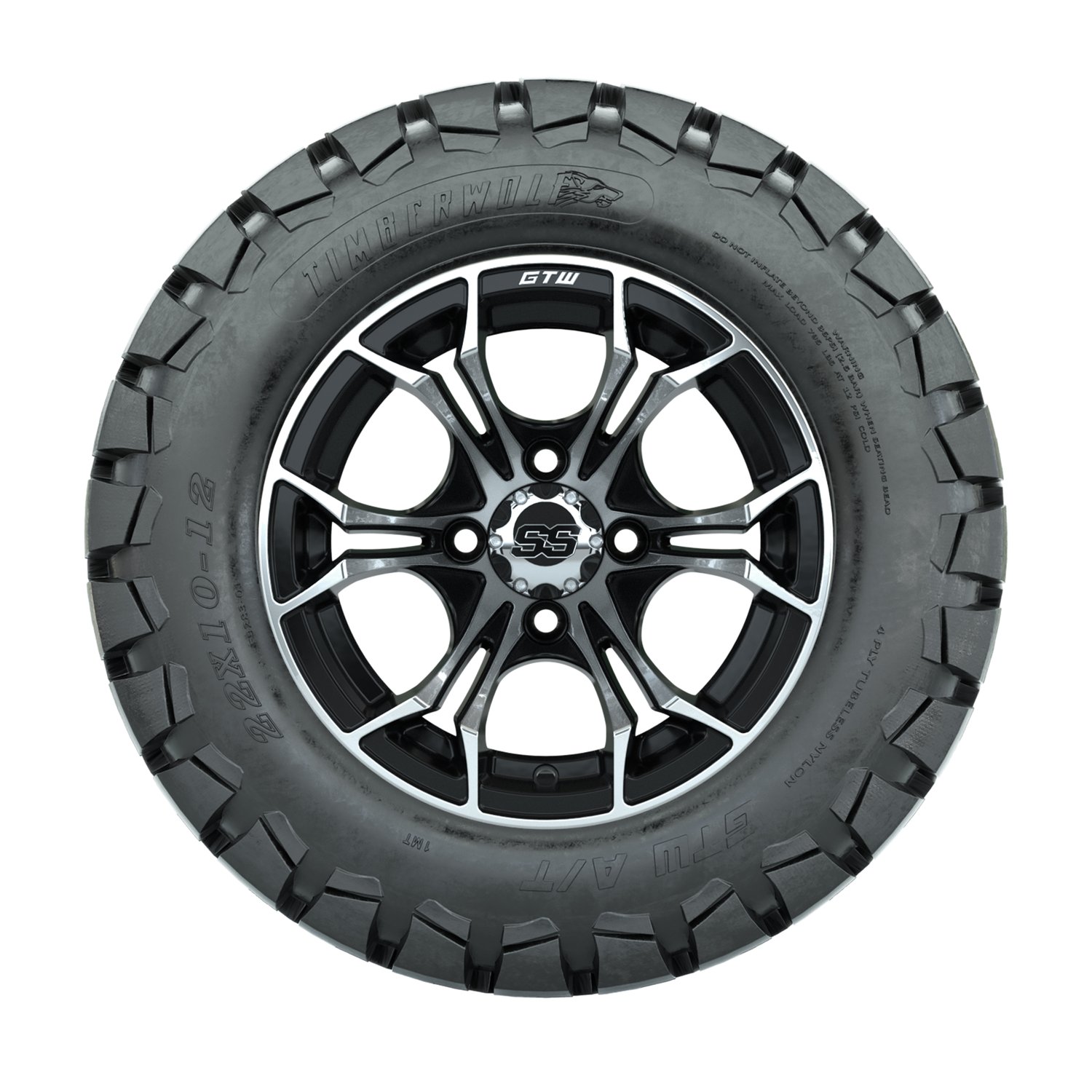 A19-376 Spyder / Machined & Black / Timberwolf