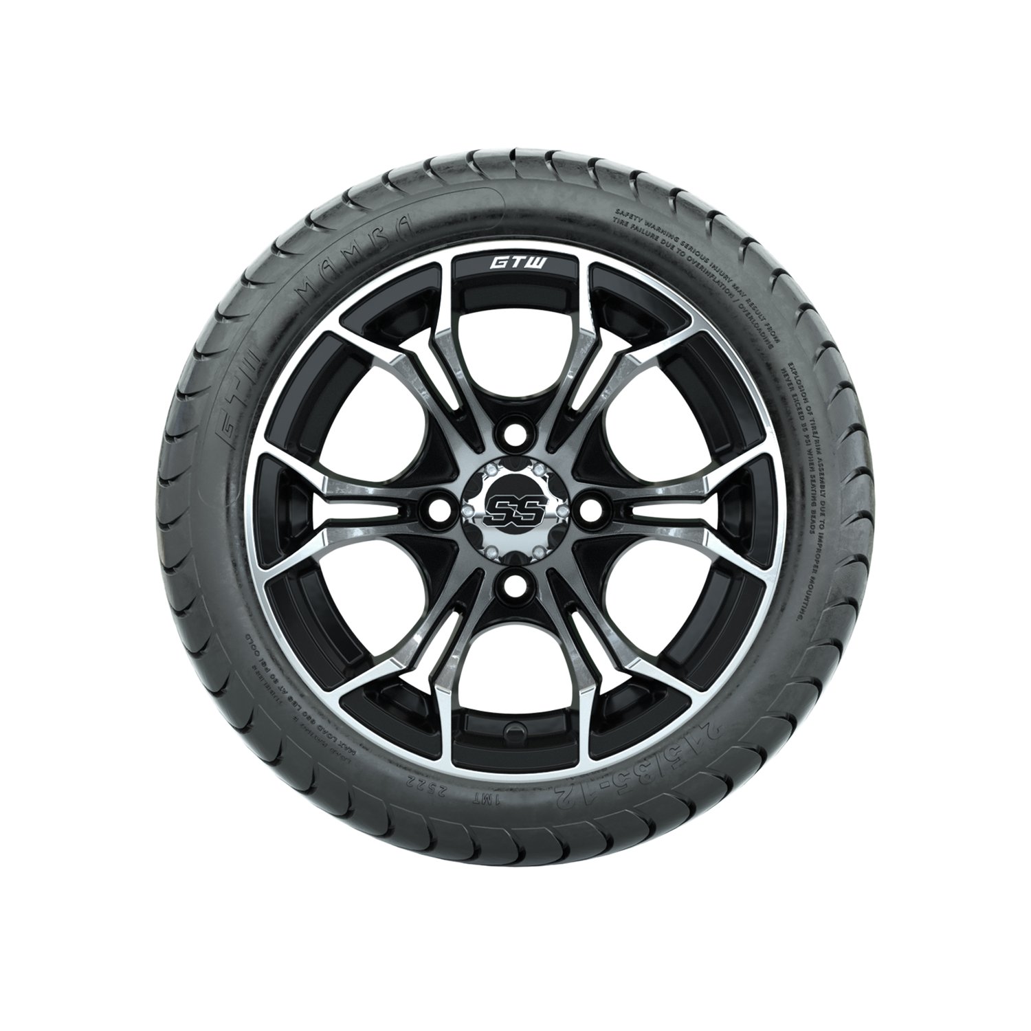 A19-378 Spyder / Machined & Black / Mamba