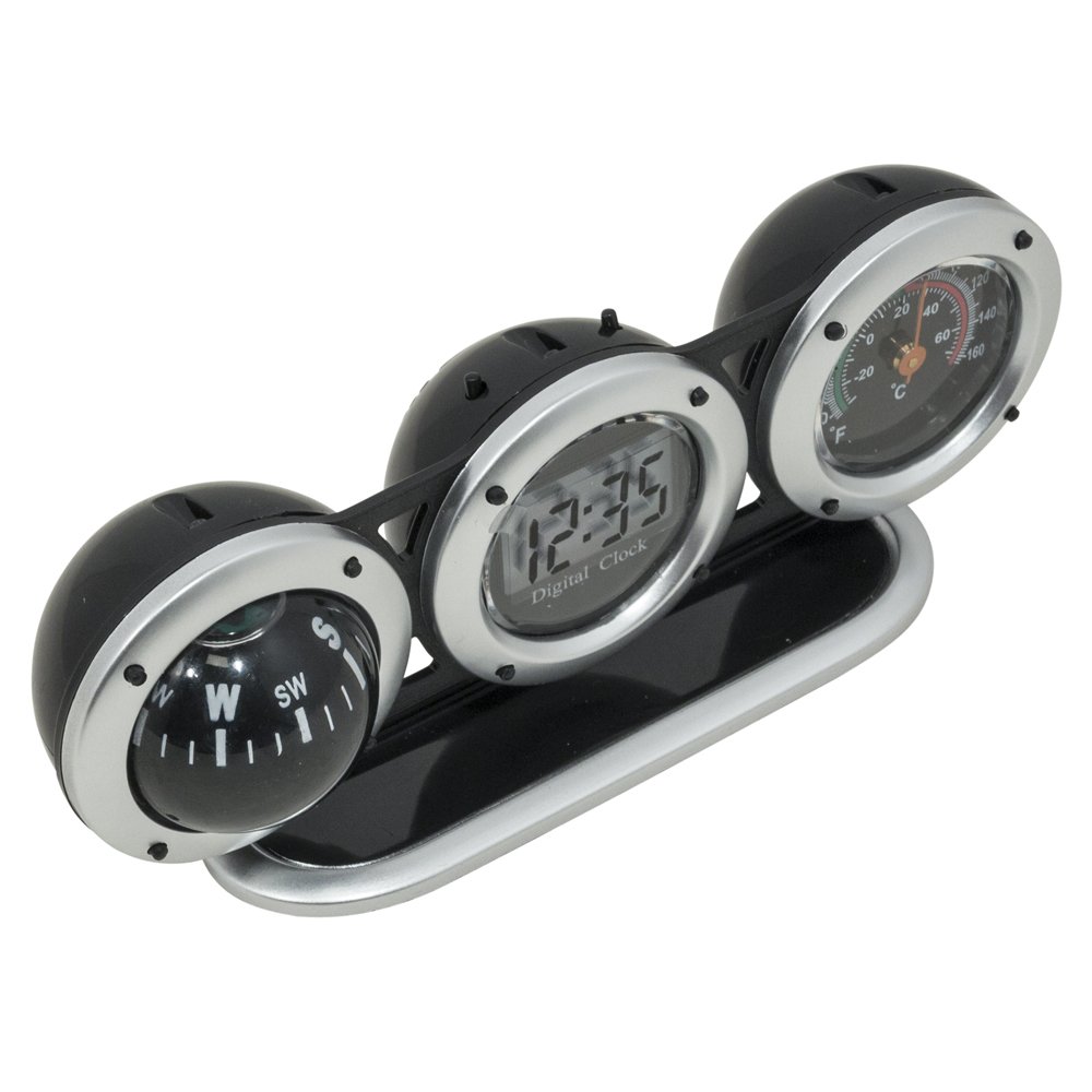 03-131 Bell Clock/Compass /Thermometer Combo