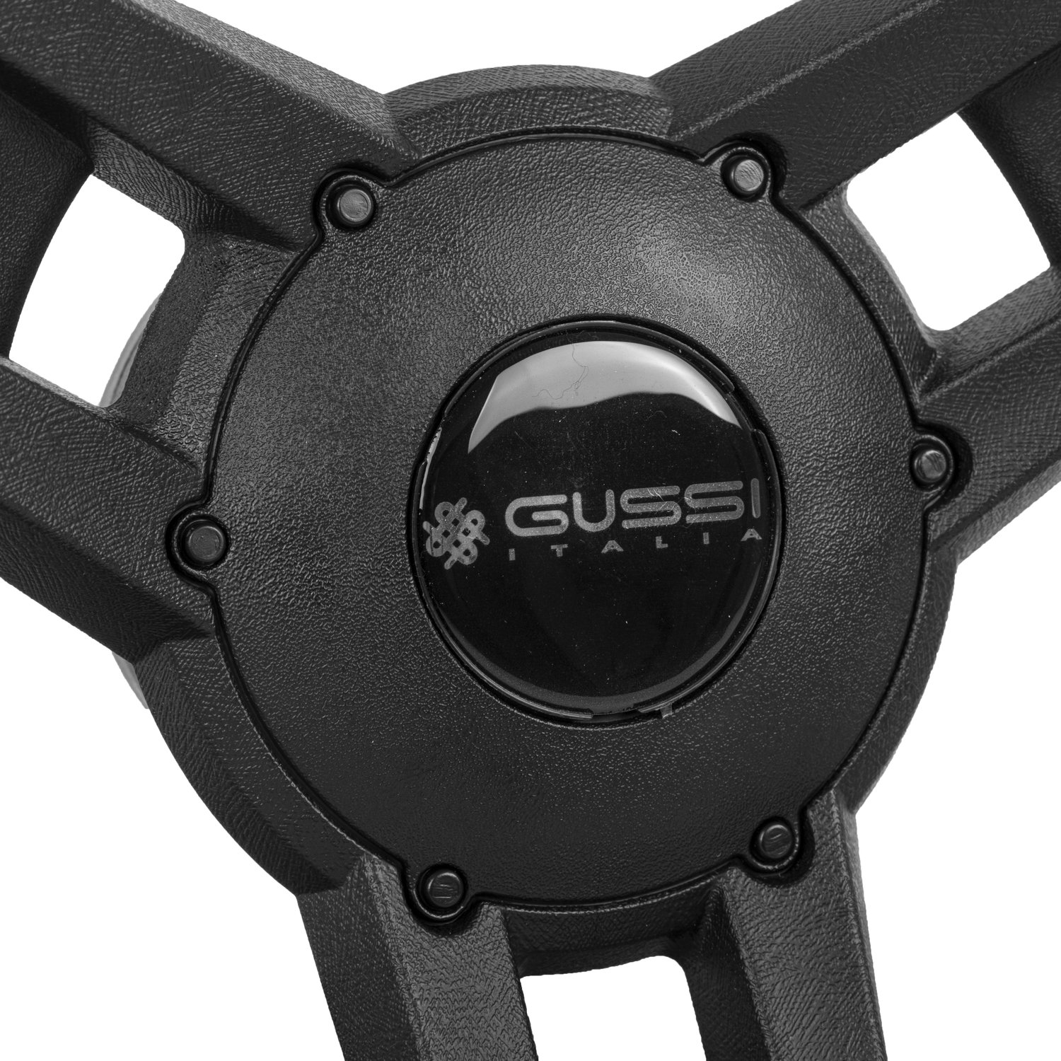 06-163 Gussi Giazza Soft Touch Steering Wheel Black Icon AEV