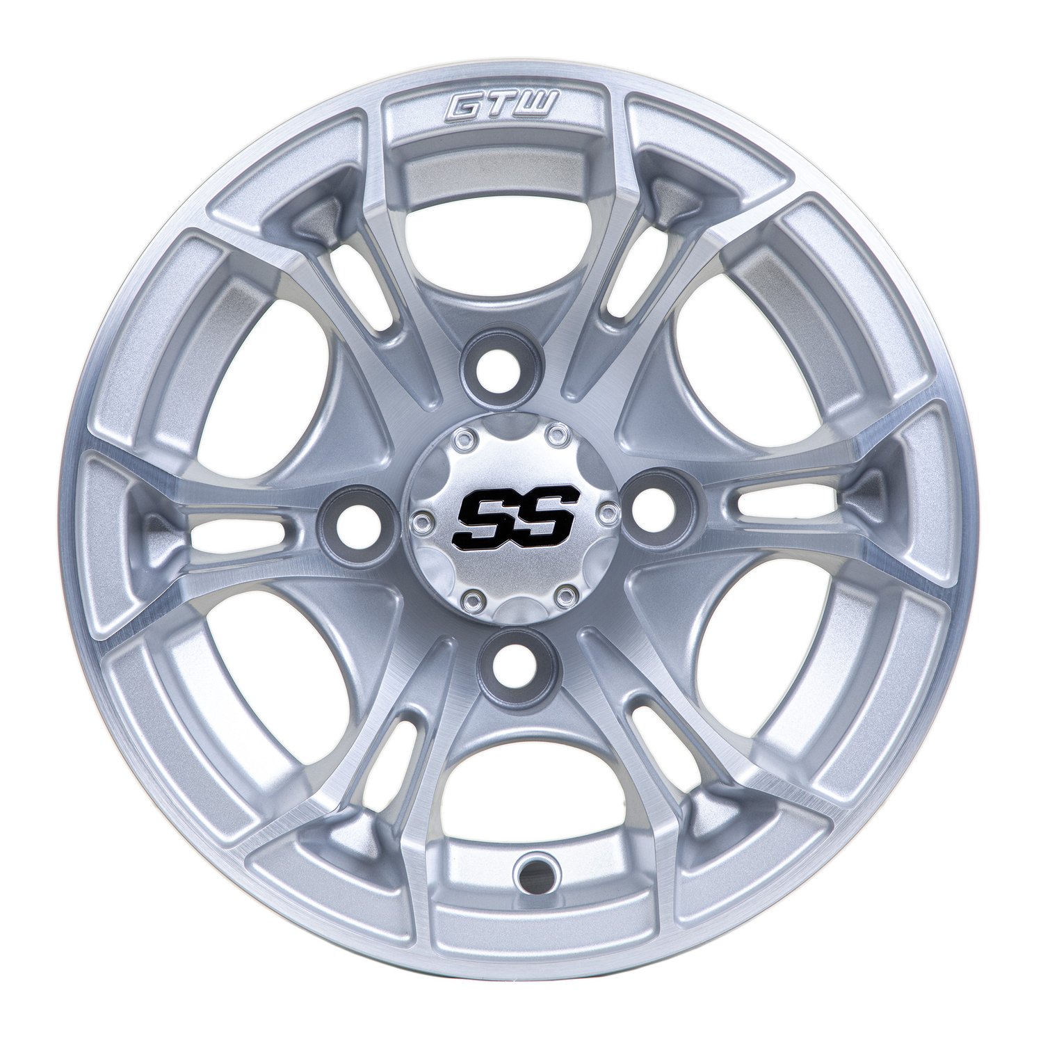 19-382 10" Spyder Wheels - Matte Silver