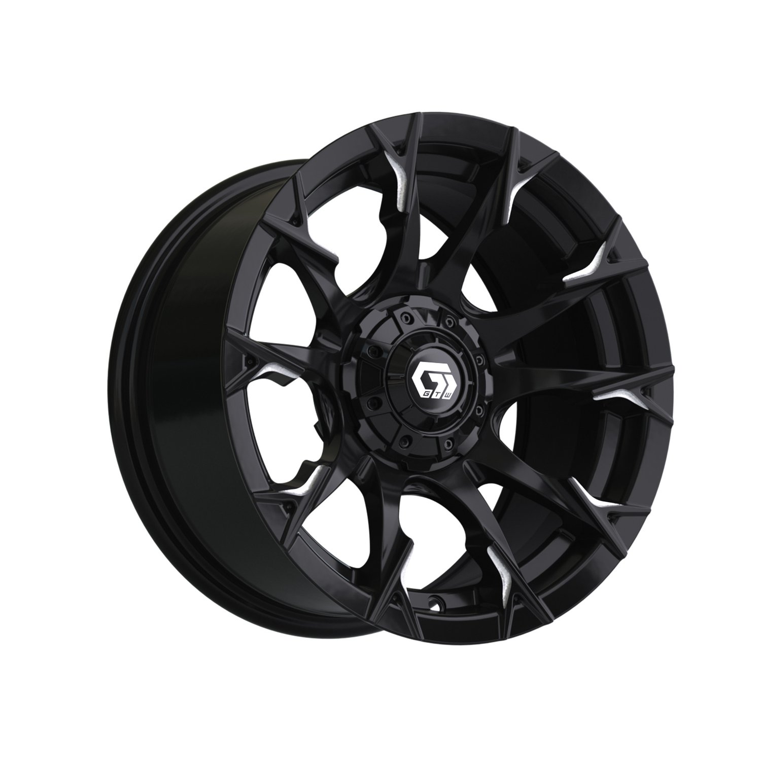 19-416 14" Diablo Gloss Black & Machined