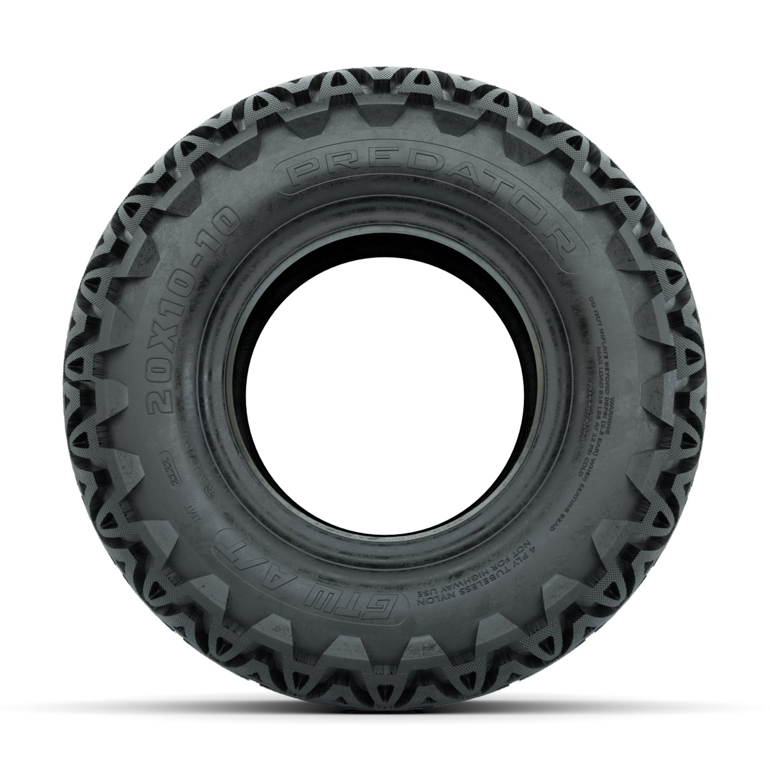 20-059 20x10-10 Predator AT 4PR profile mounted