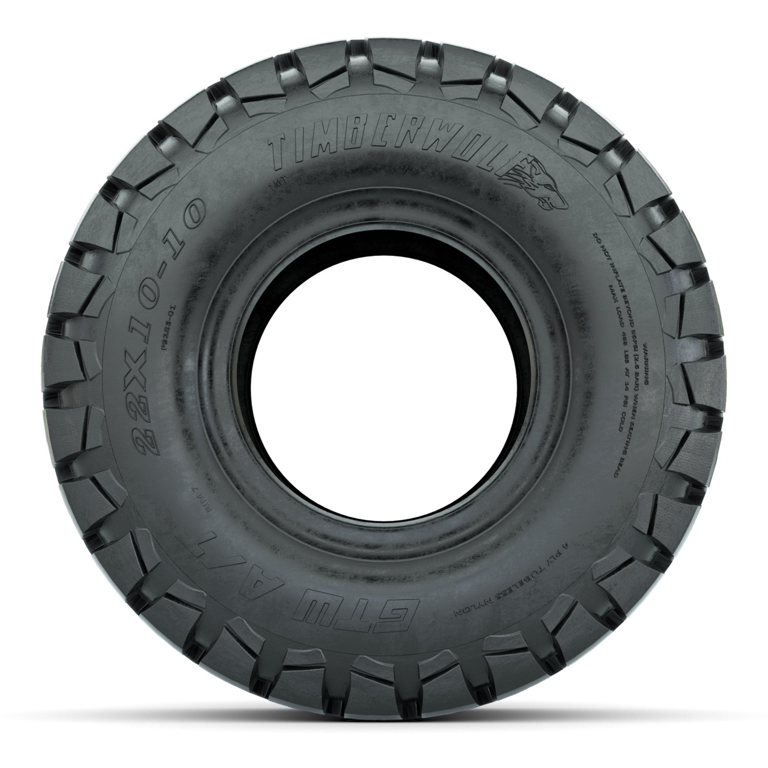 20-069 22X10-10 Timberwolf AT GTW profile mounted