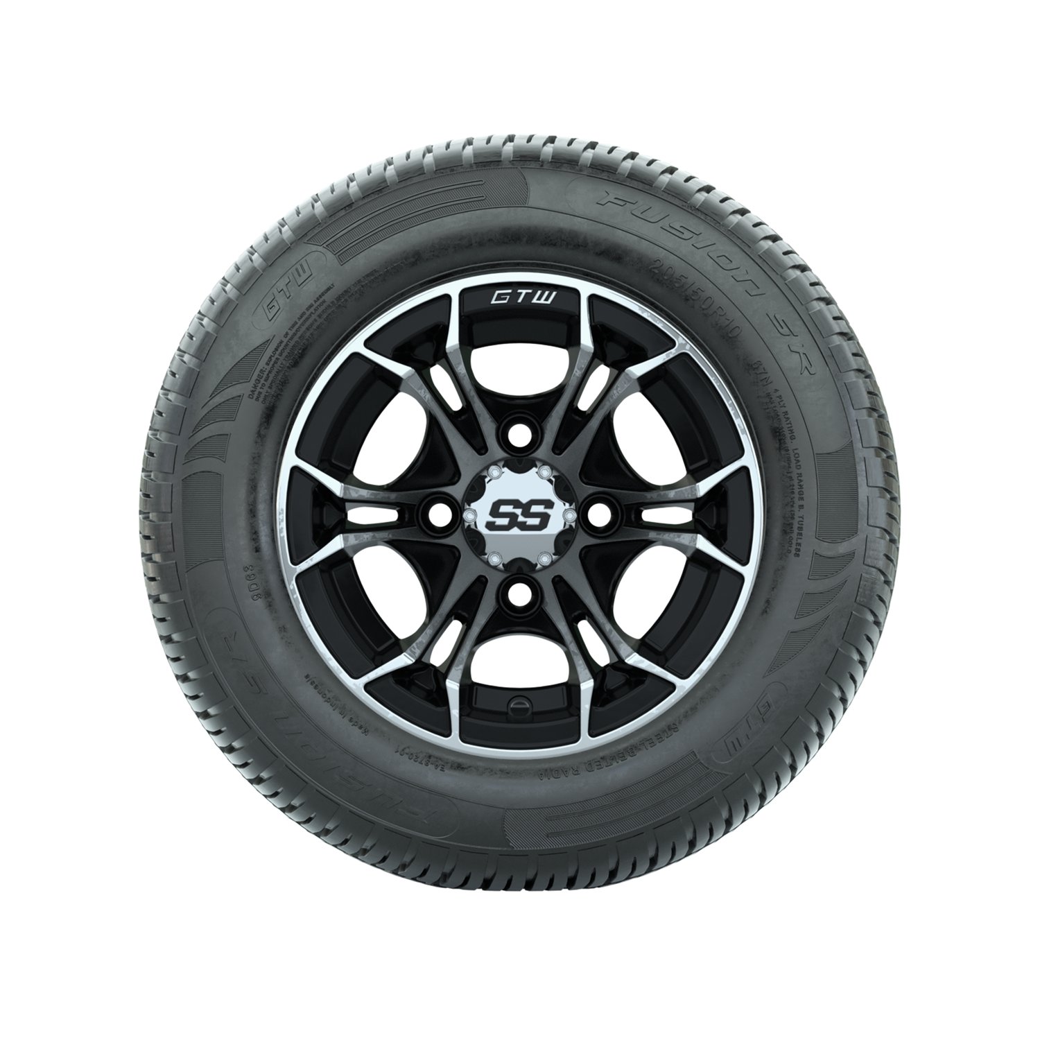 A19-1108 Spyder / Machined & Black / Fusion SR