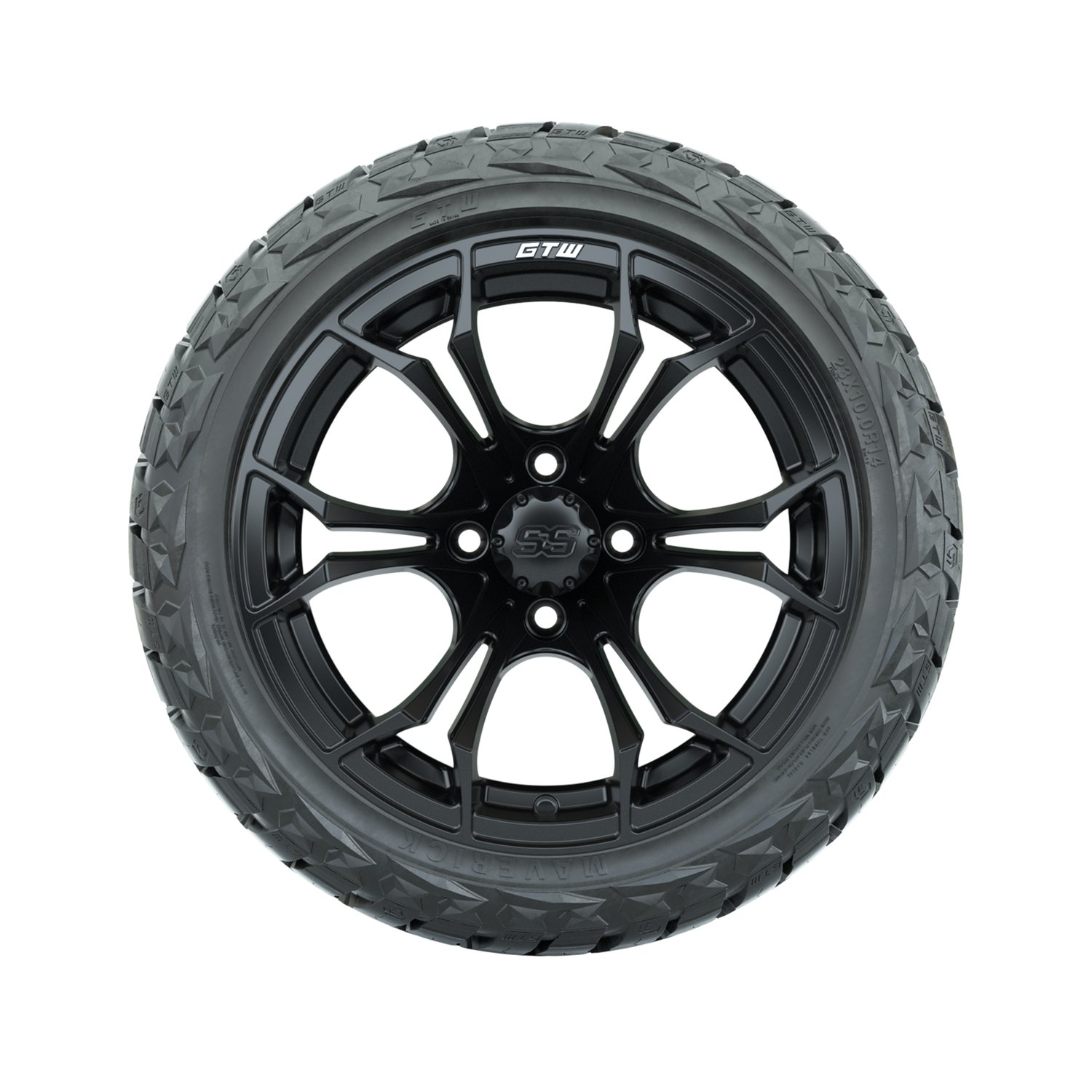 A19-1365 Spyder / Matte Black / Maverick 23"