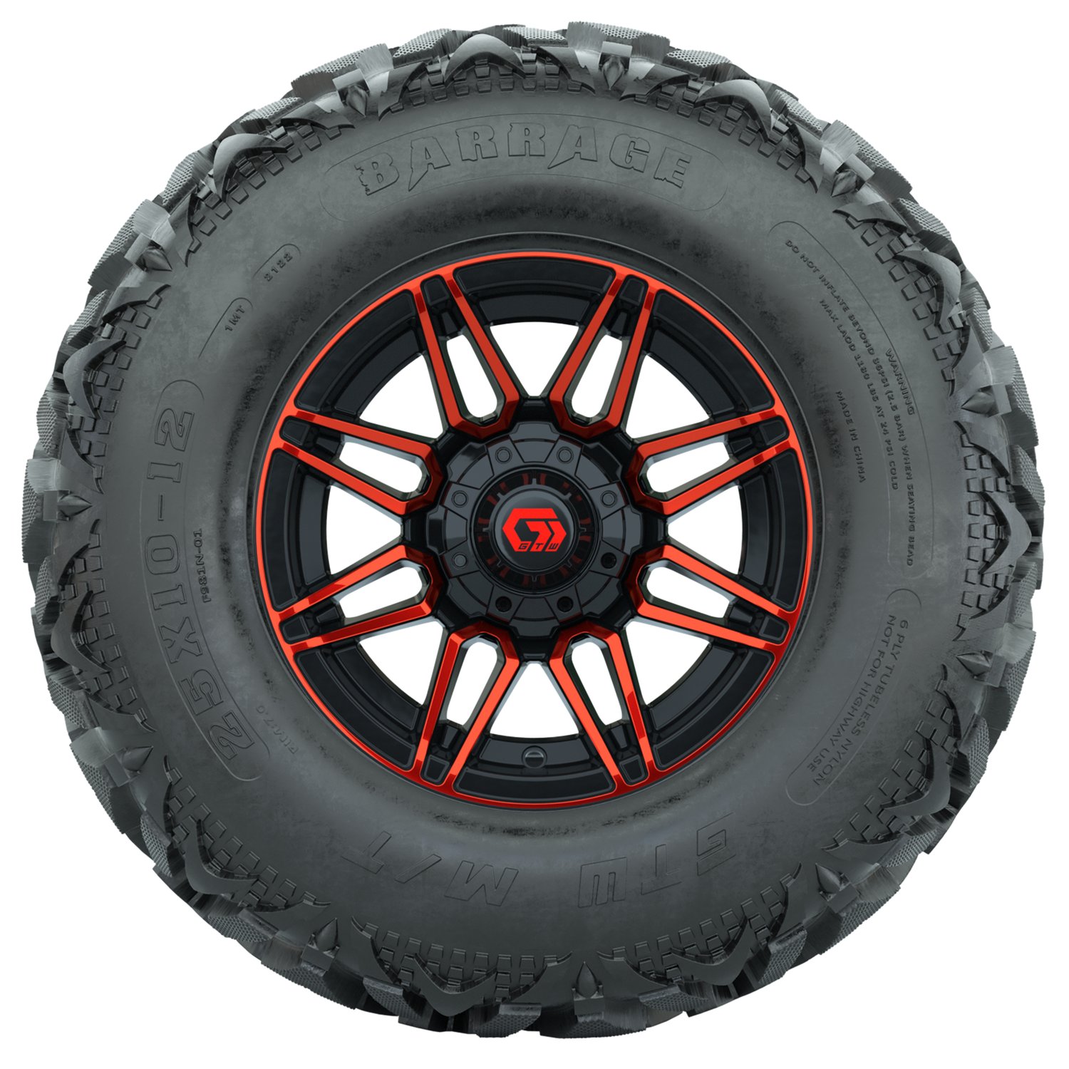 A19-2119 Stealth / Red & Black / Barrage