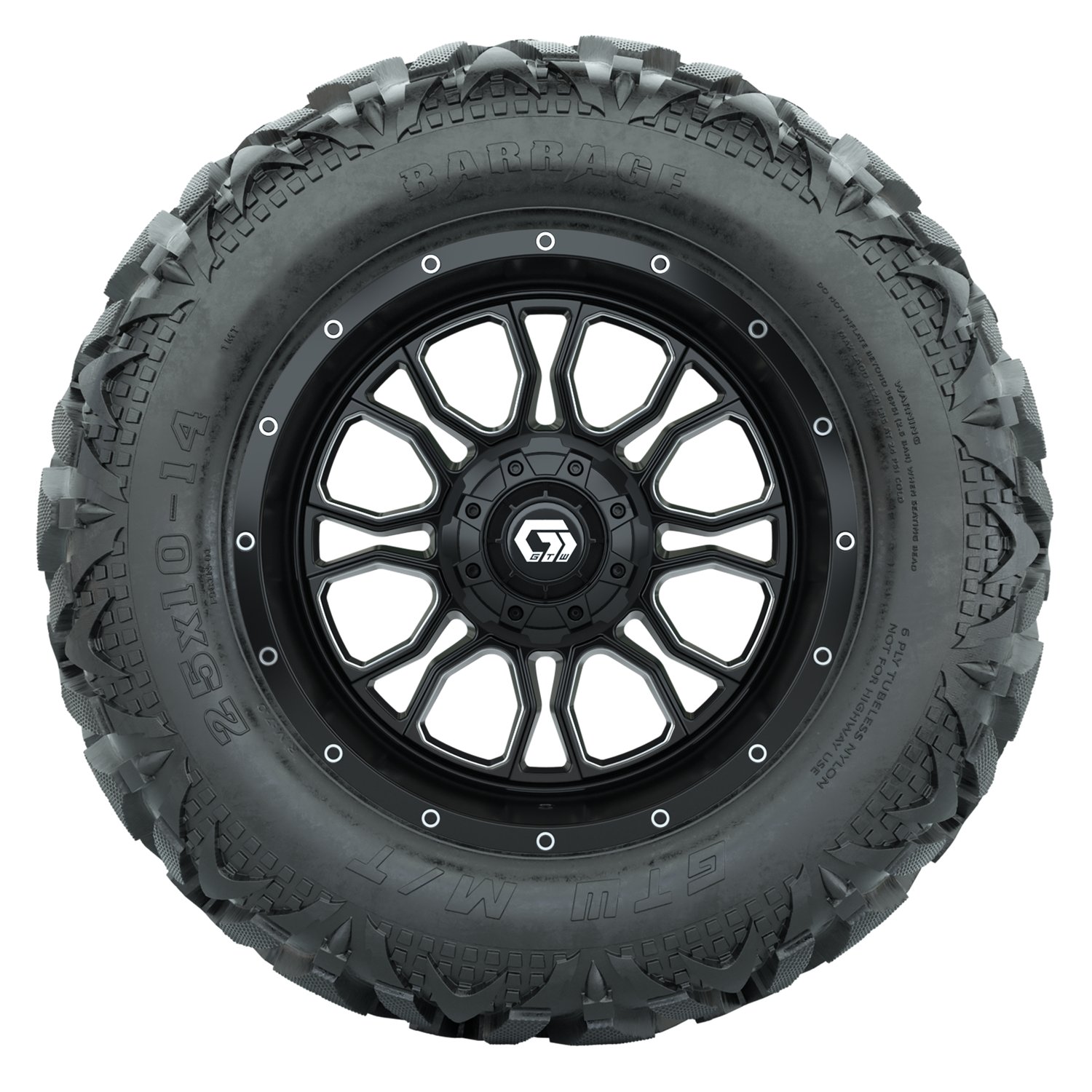 A19-2247 Volt / Matte Black & Machined / Barrage