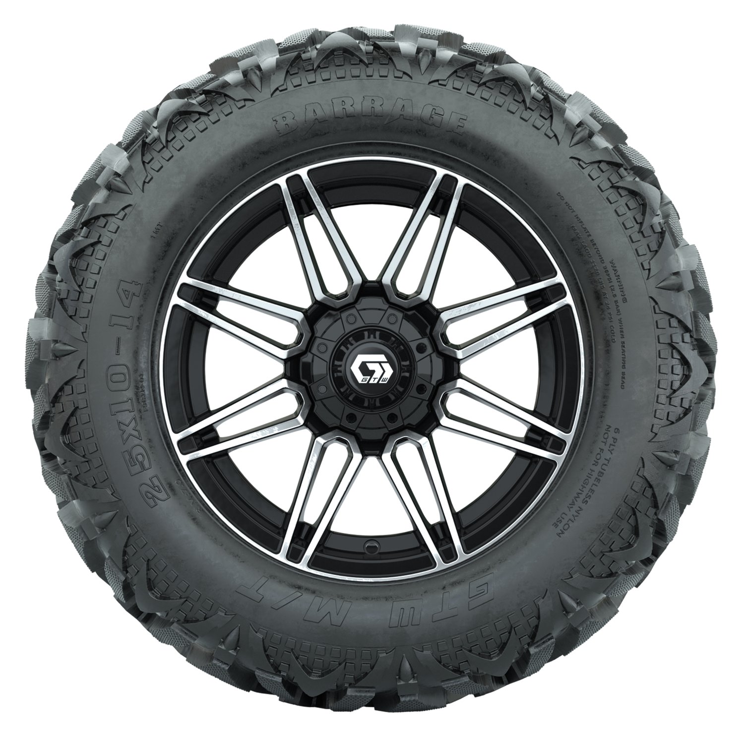A19-2393 Stealth / Machined & Gloss Black / Barrage