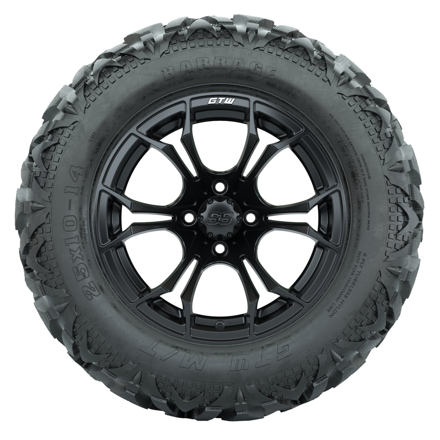 A19-2478 Spyder / Matte Black / Barrage