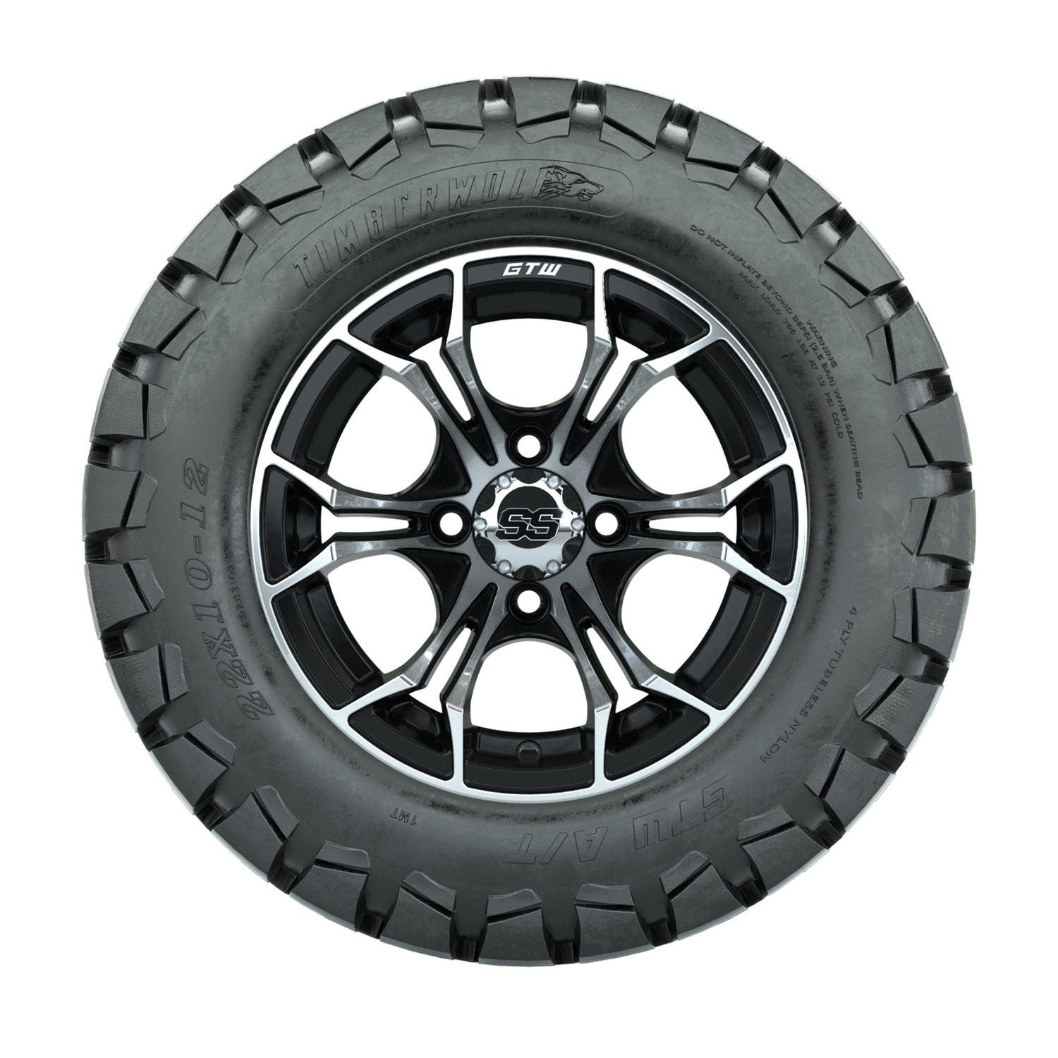 A19-376 Spyder / Machined & Black / Timberwolf