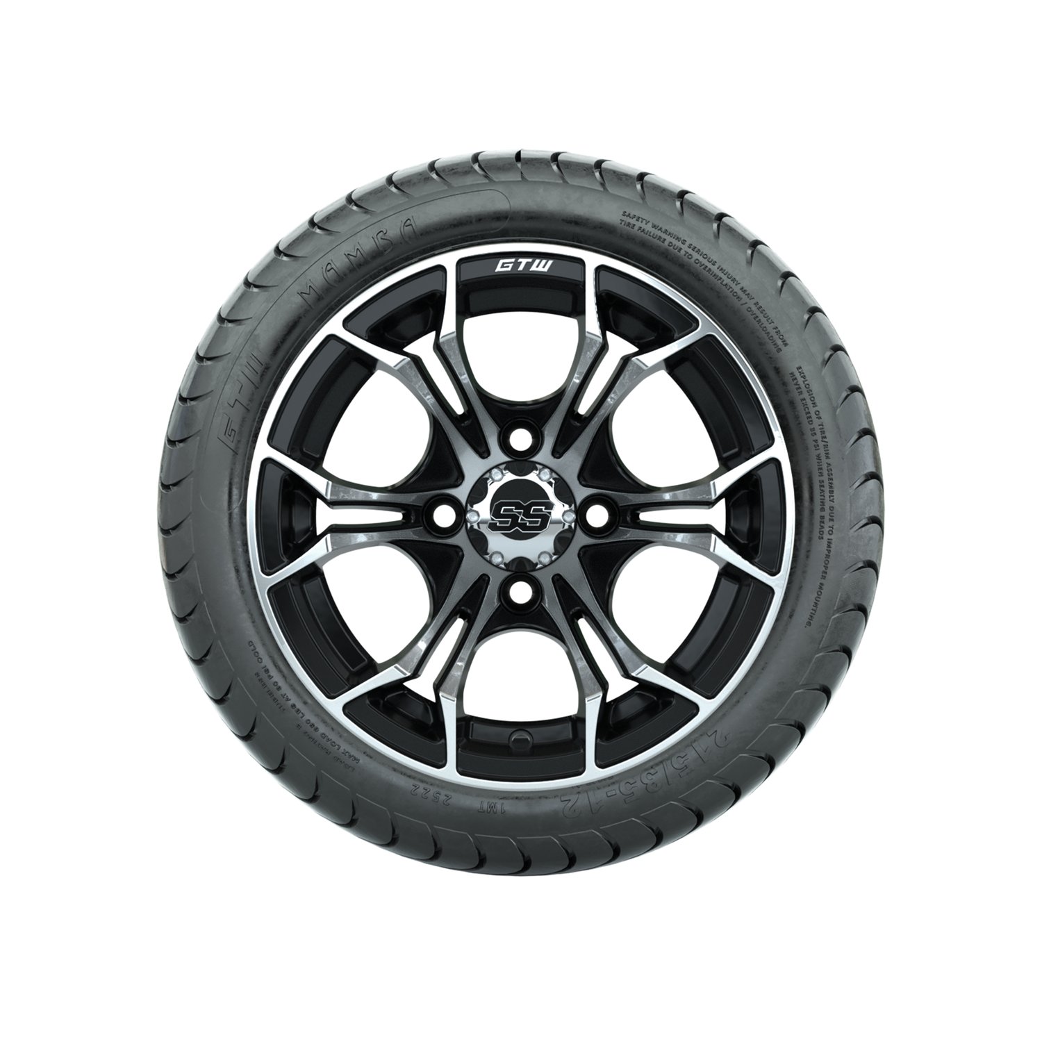 A19-378 Spyder / Machined & Black / Mamba