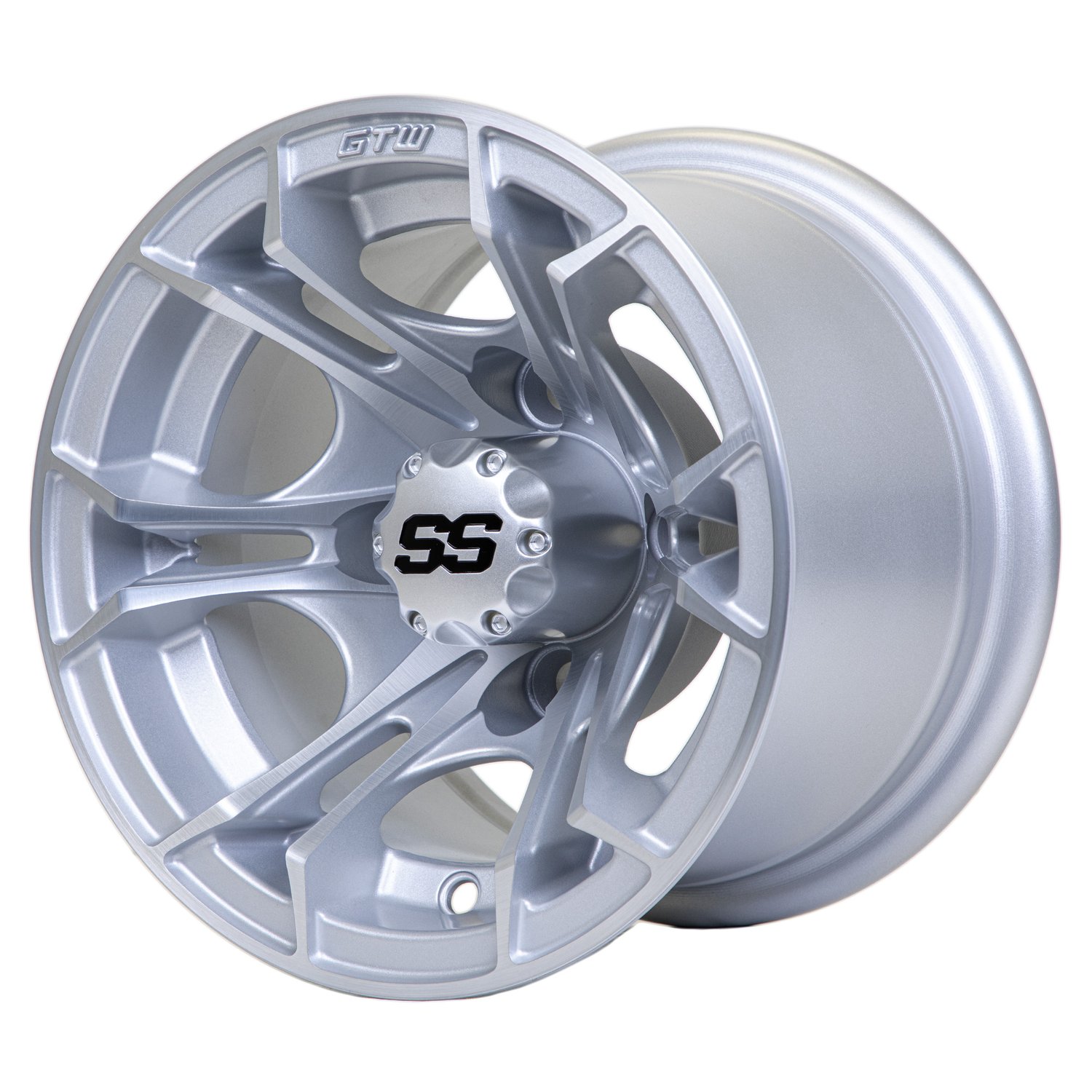 19-382 10" Spyder Wheels - Matte Silver