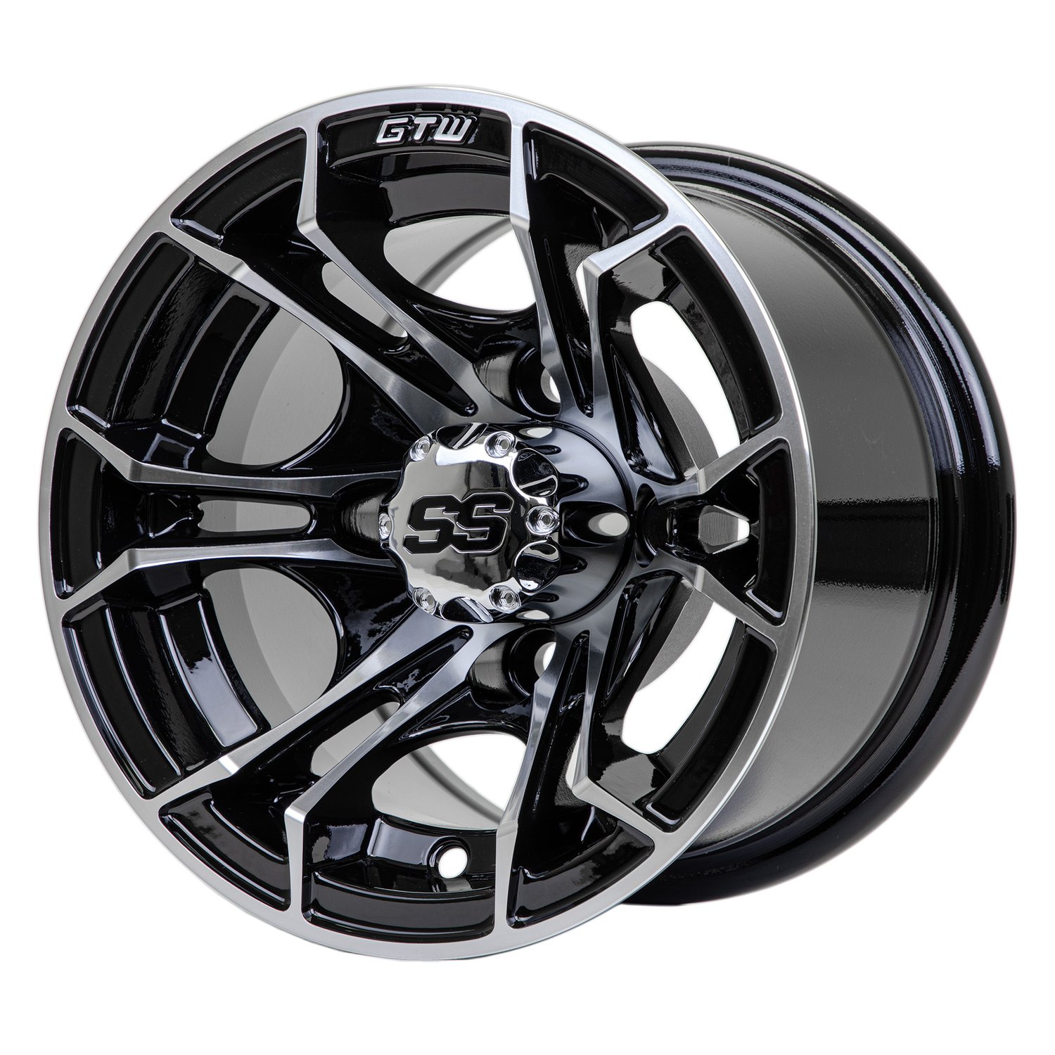 19-384 10" Spyder Wheel - Machined Black
