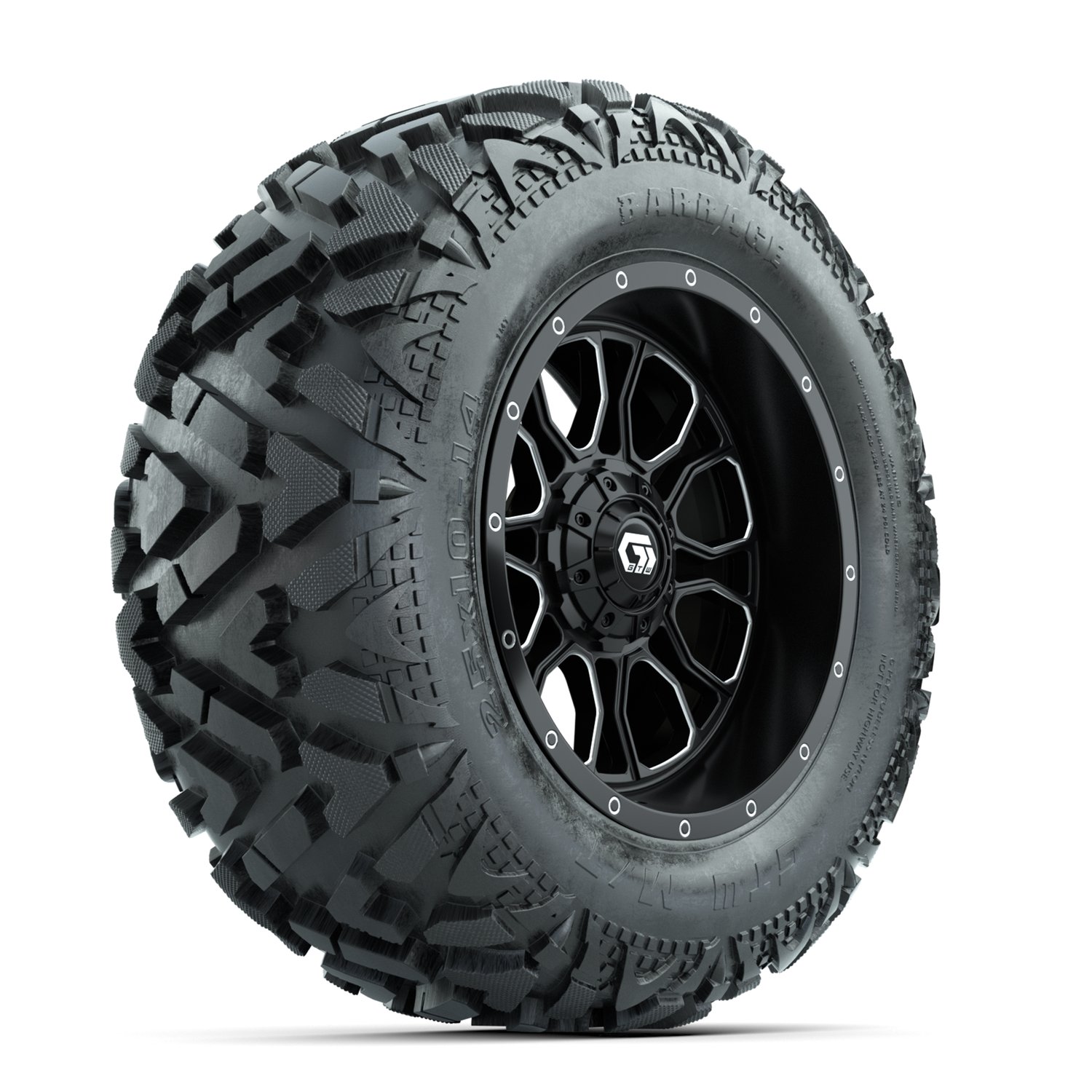 A19-2247 Volt / Matte Black & Machined / Barrage