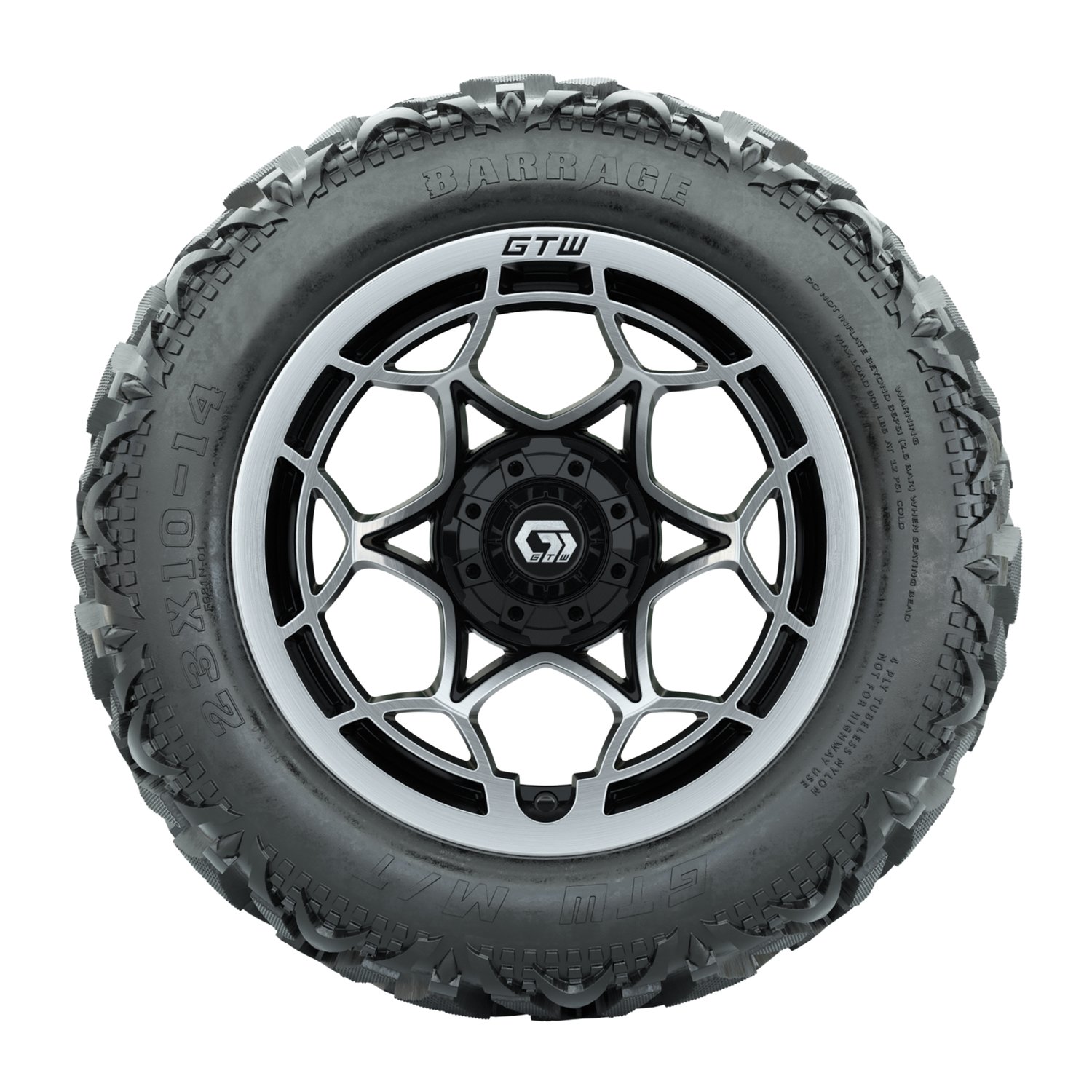 19-392 A19-2329 Nexus / Silver & Gloss Black / Barrage