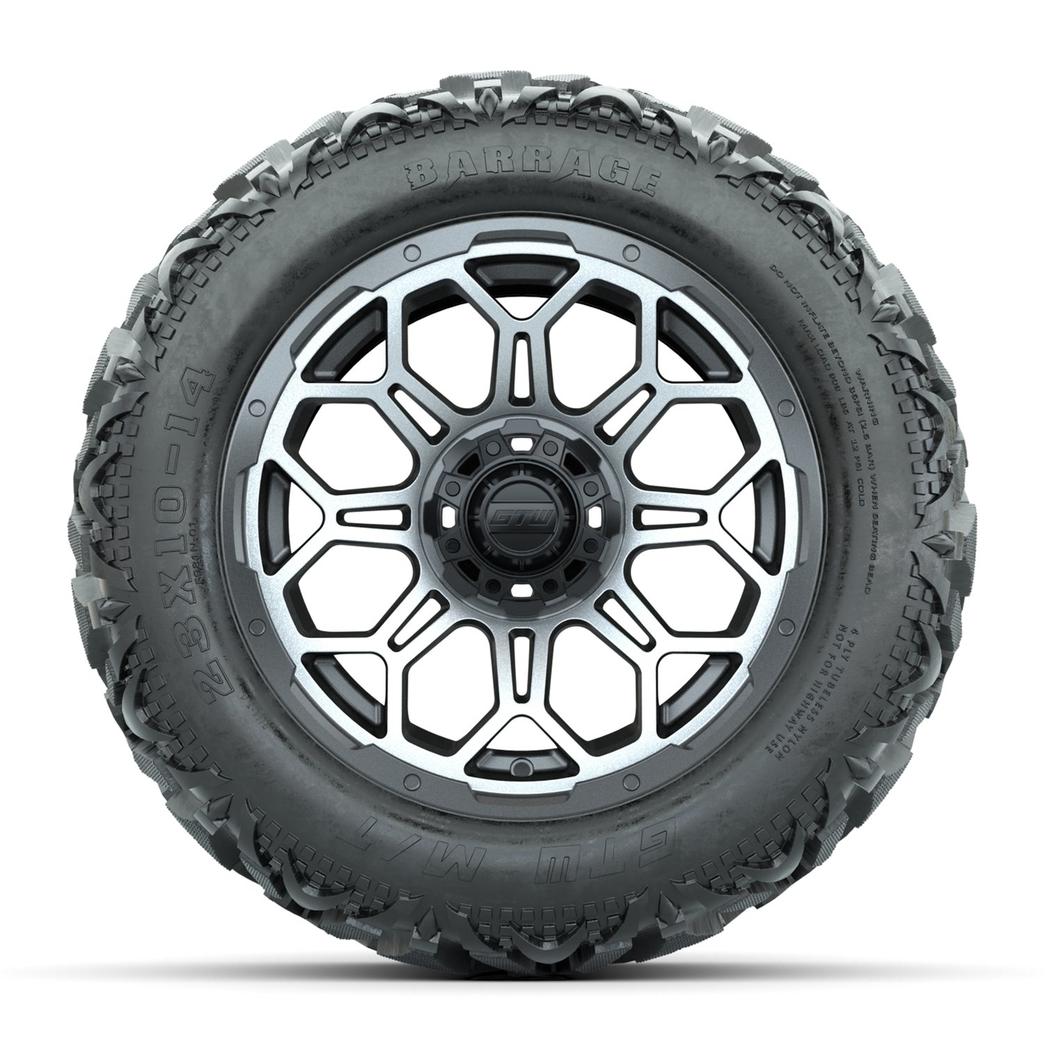 19-225 A19-2422 Bravo / Matte Gray & Machined / Barrage