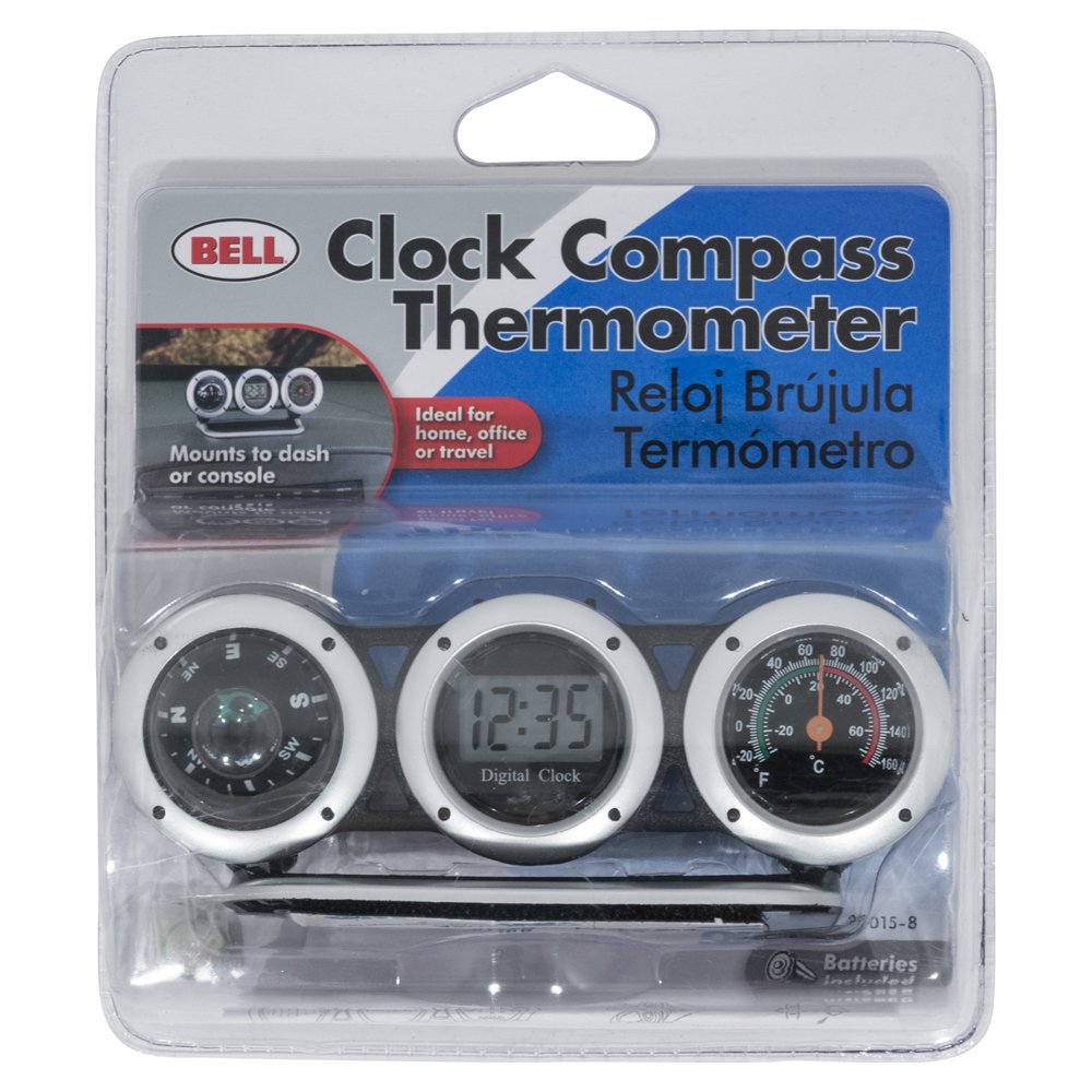 03-131 Bell Clock/Compass /Thermometer Combo