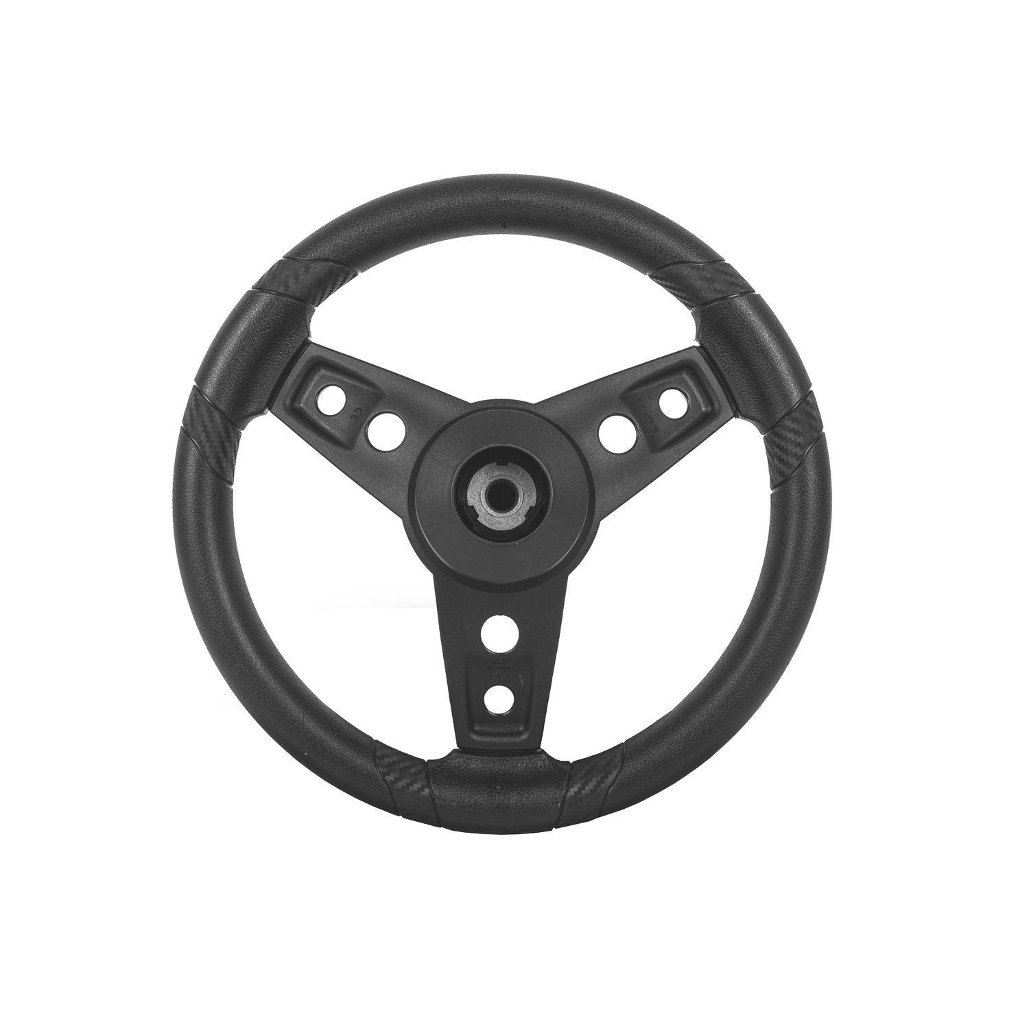 06-164 Gussi Lugana Steering Wheel Black Icon