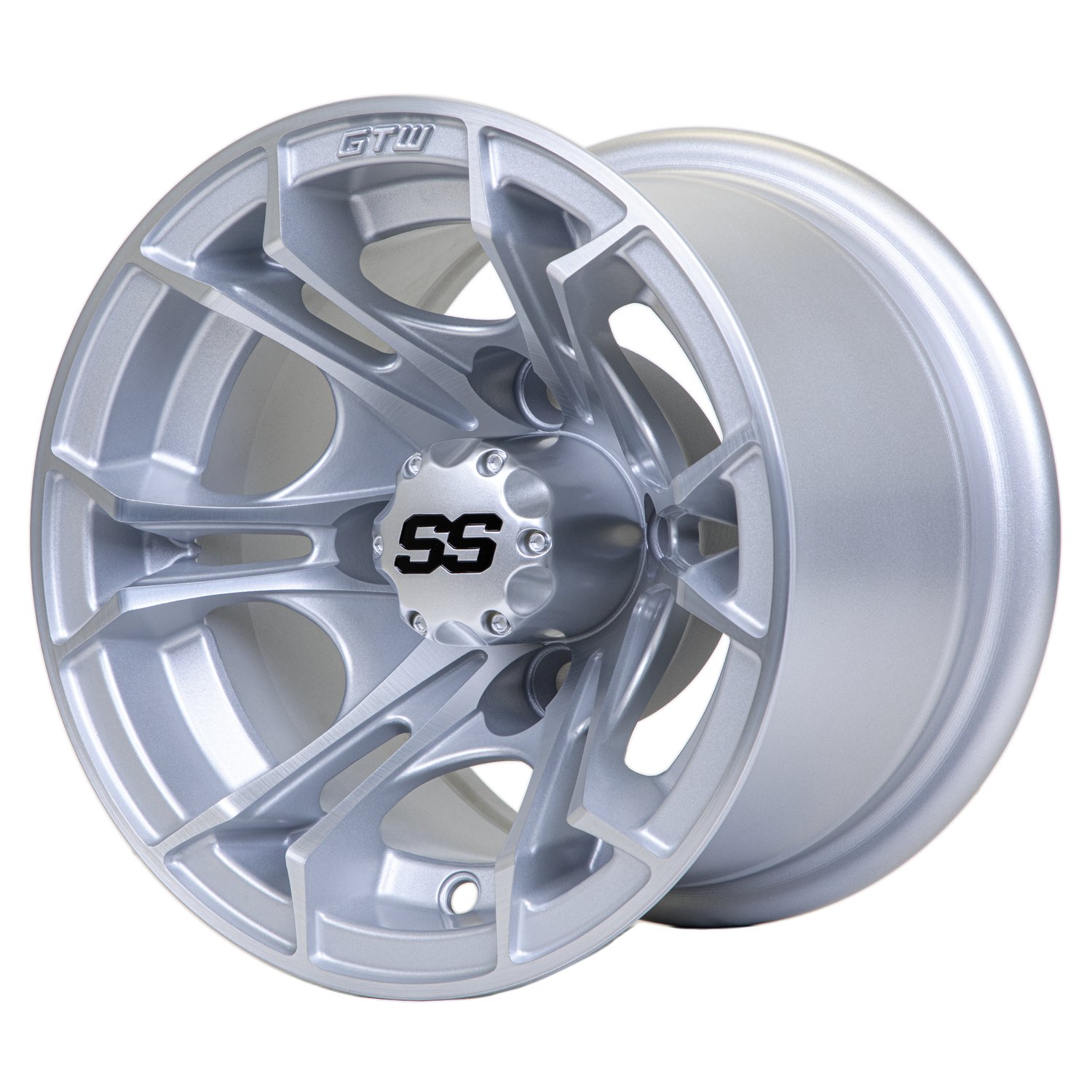 19-382 10" Spyder Wheels - Matte Silver