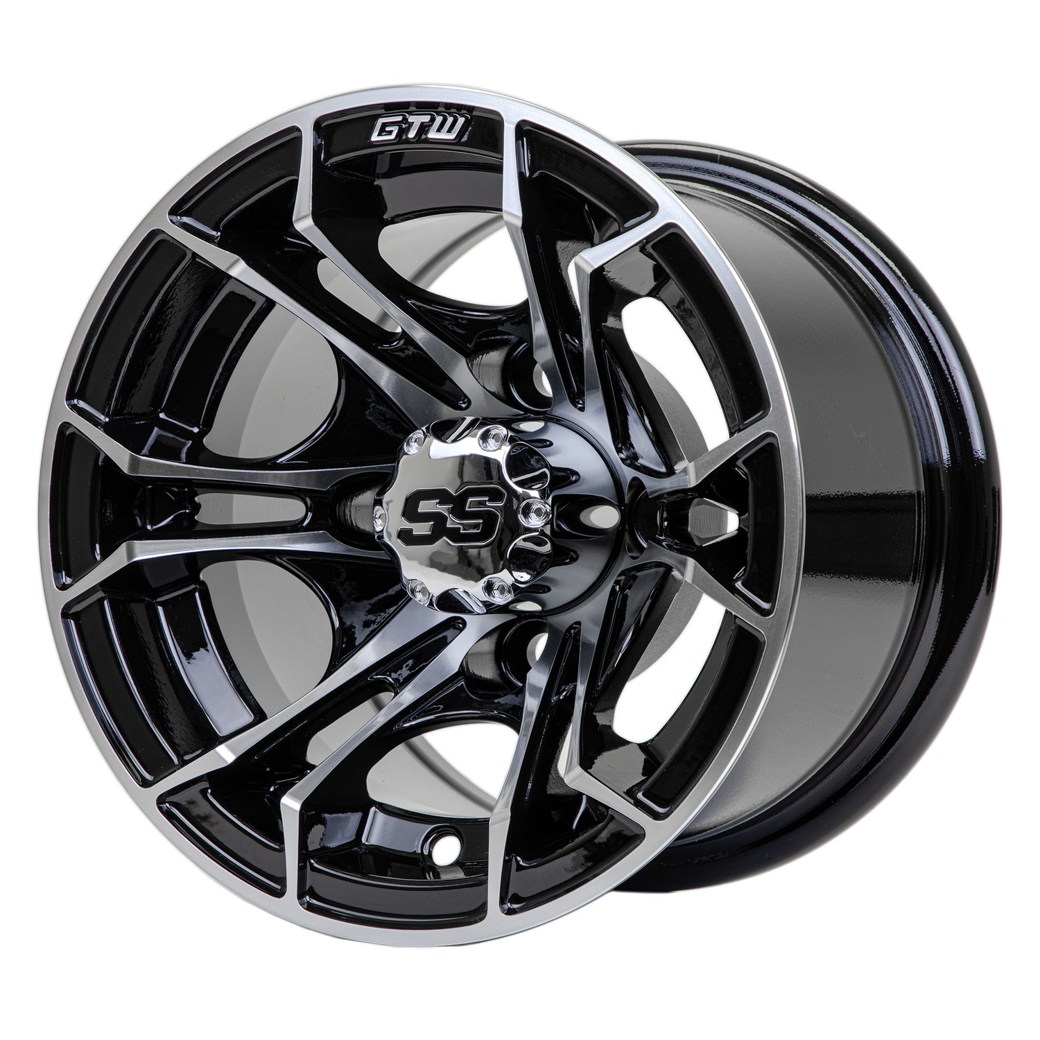 19-384 10" Spyder Wheel - Machined Black