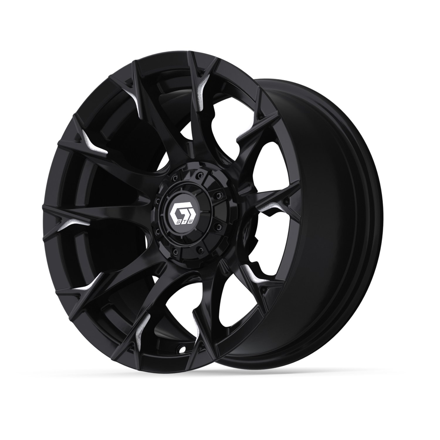 19-416 14" Diablo Gloss Black & Machined