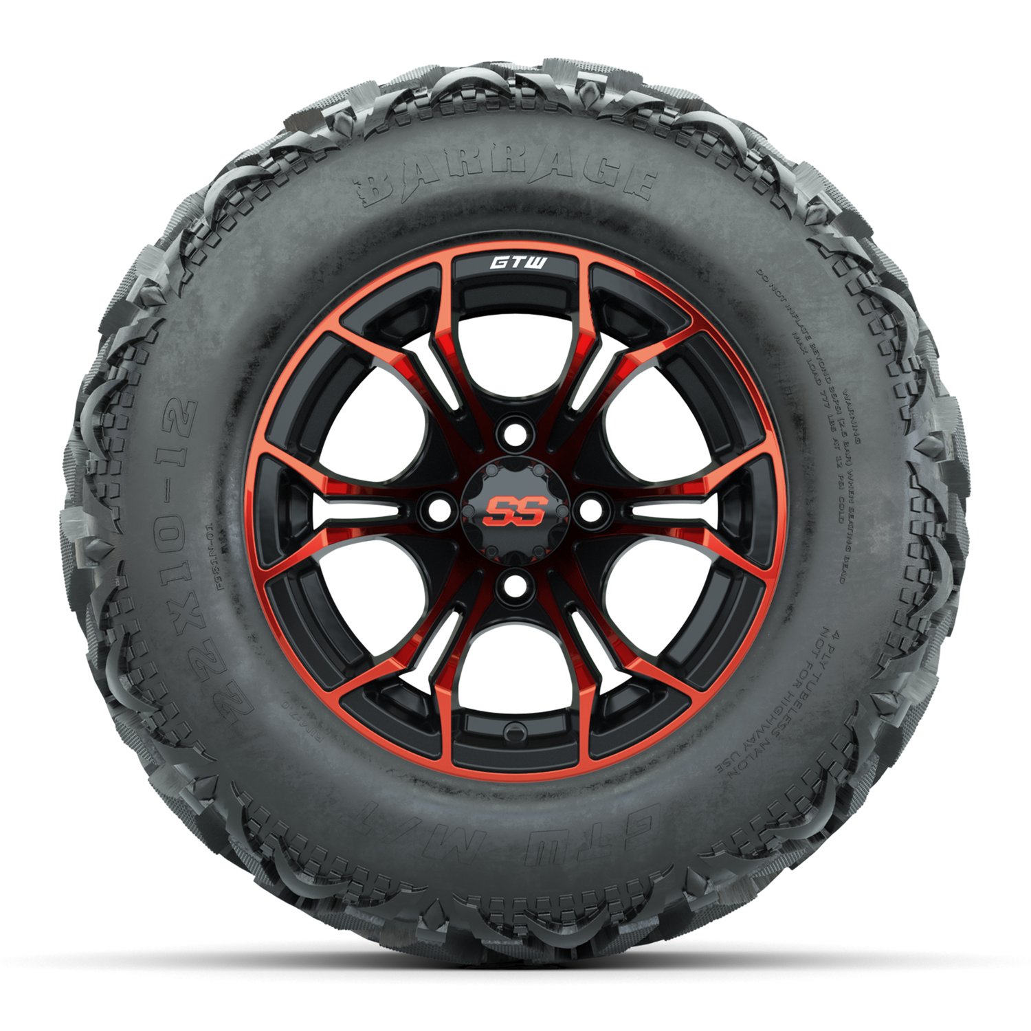 19-219 A19-2189 Spyder / Red & Black / Barrage