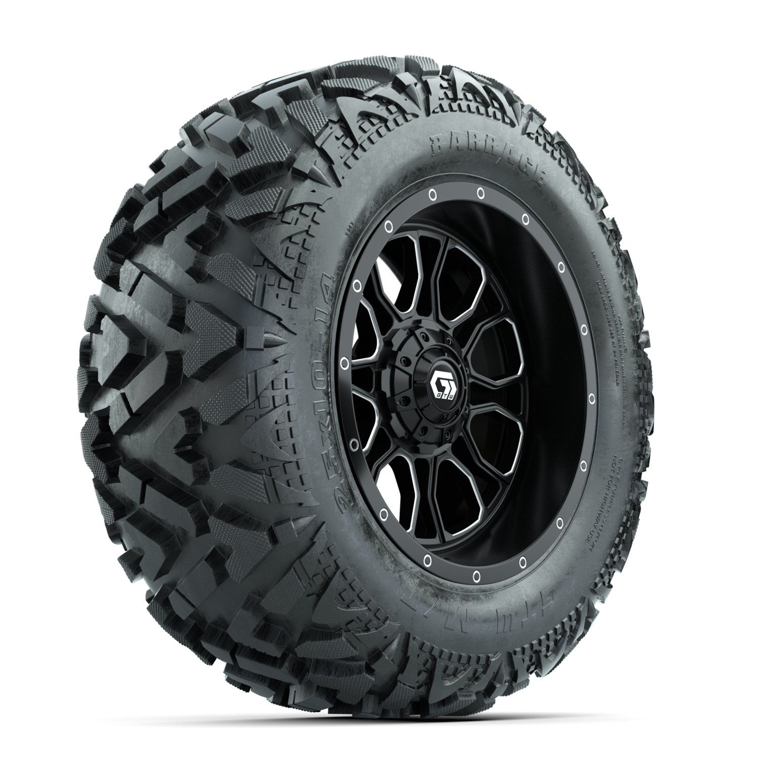 A19-2247 Volt / Matte Black & Machined / Barrage