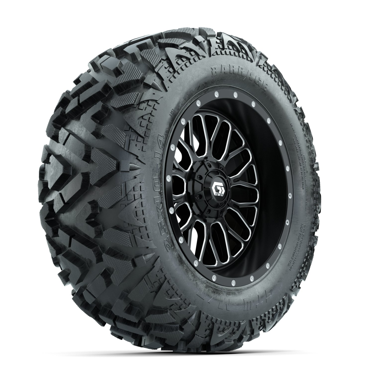 A19-2261 Helix / Machined & Black / Barrage