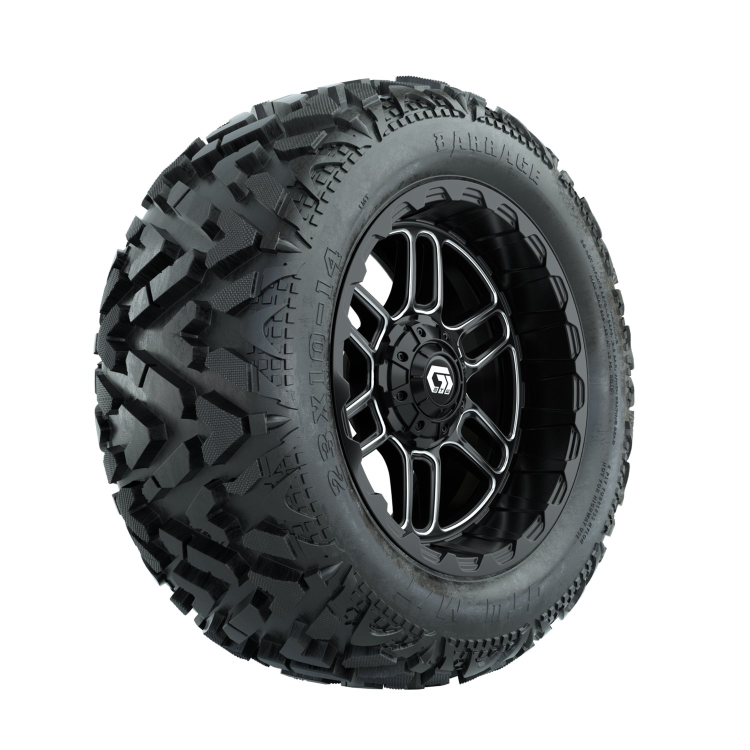 19-345 A19-2267 Titan / Machined & Black / Barrage