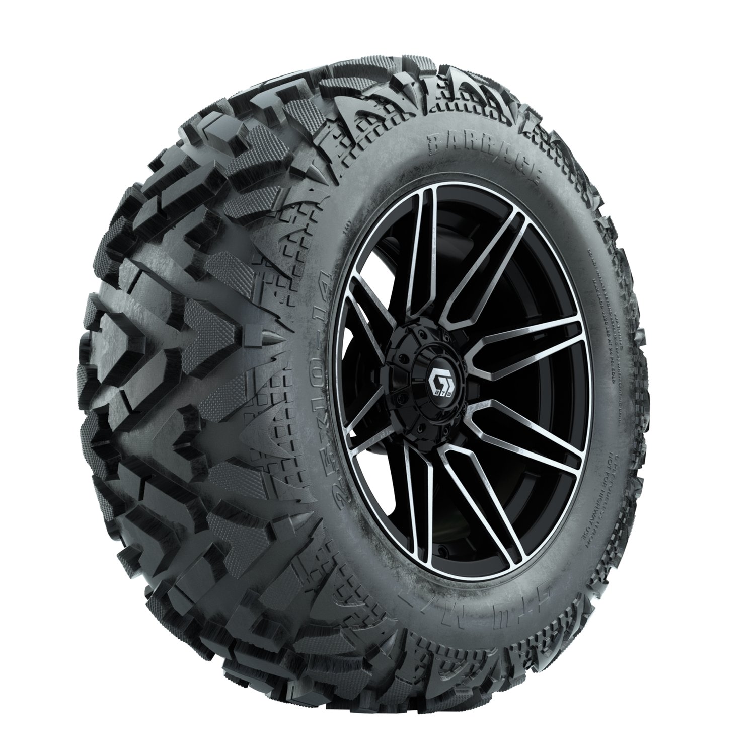 A19-2393 Stealth / Machined & Gloss Black / Barrage
