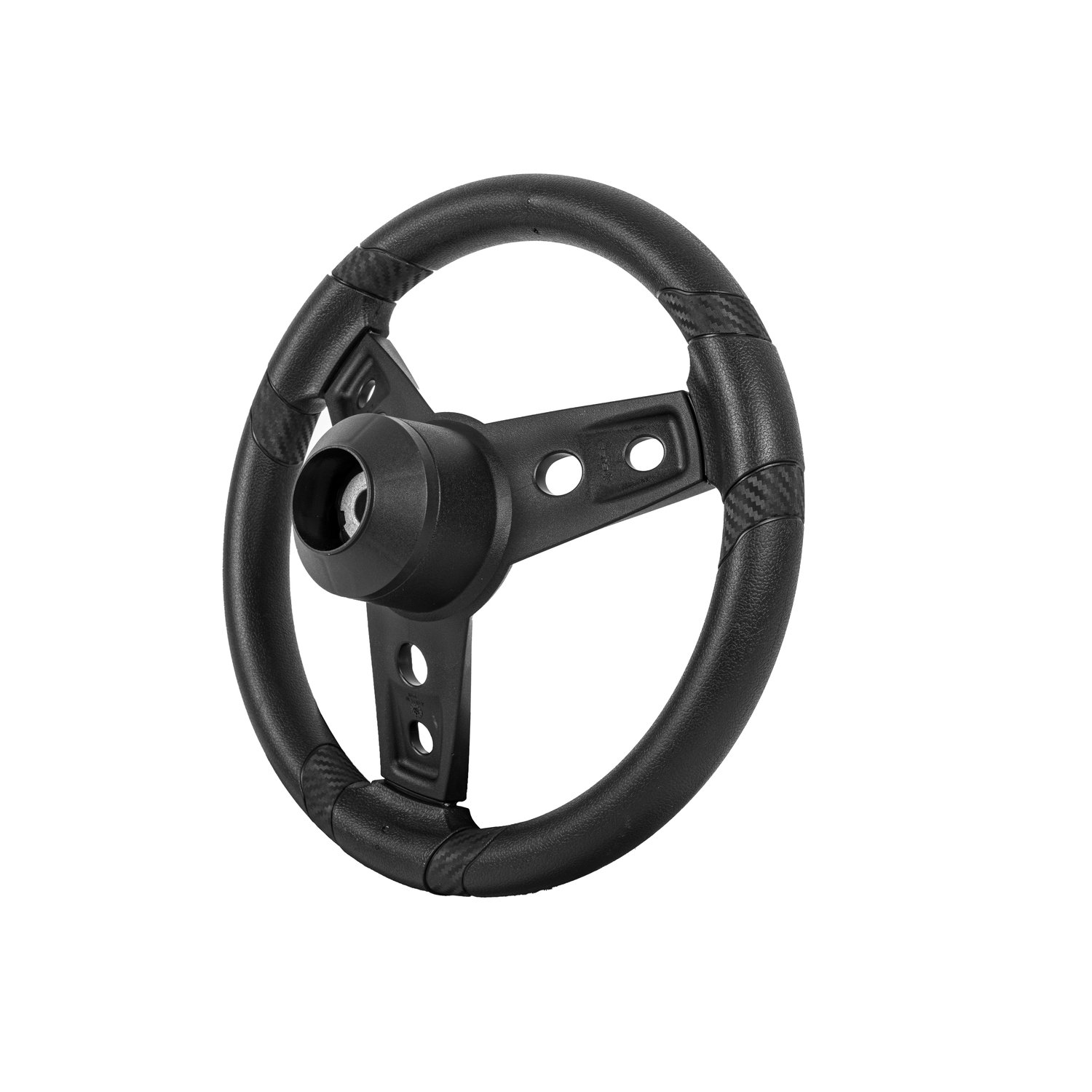06-164 Gussi Lugana Steering Wheel Black Icon