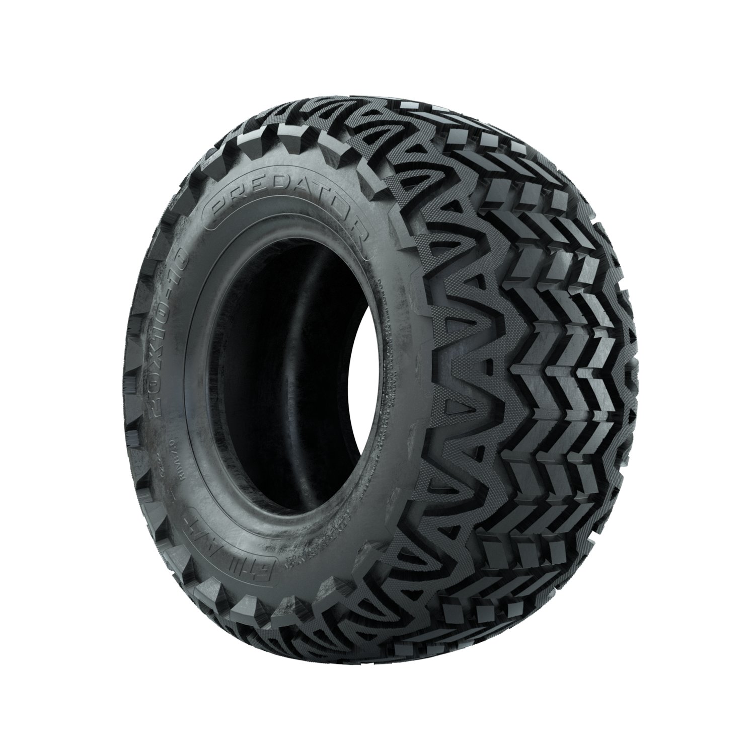 20-059 20x10-10 Predator AT 4PR profile mounted