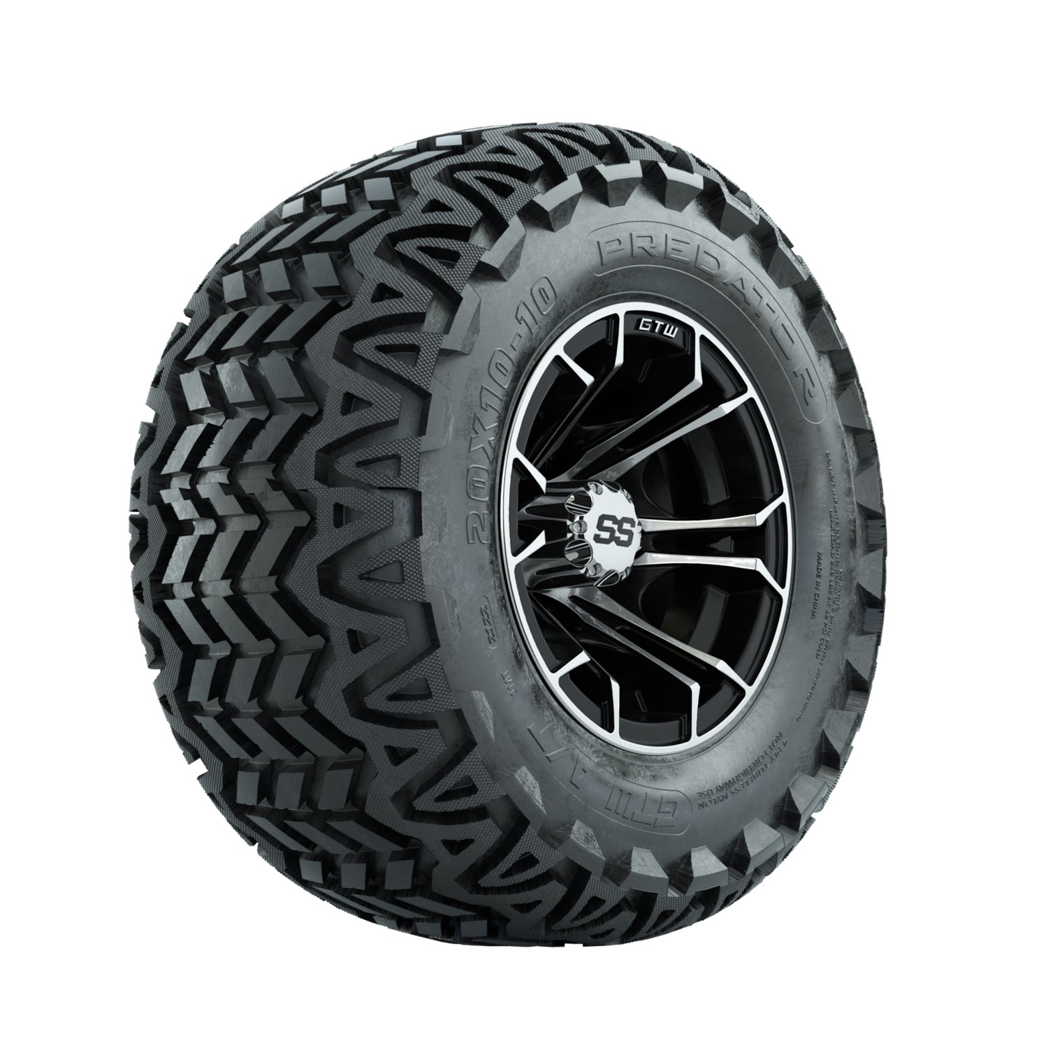 A19-1124 Spyder / Machined & Black / Predator