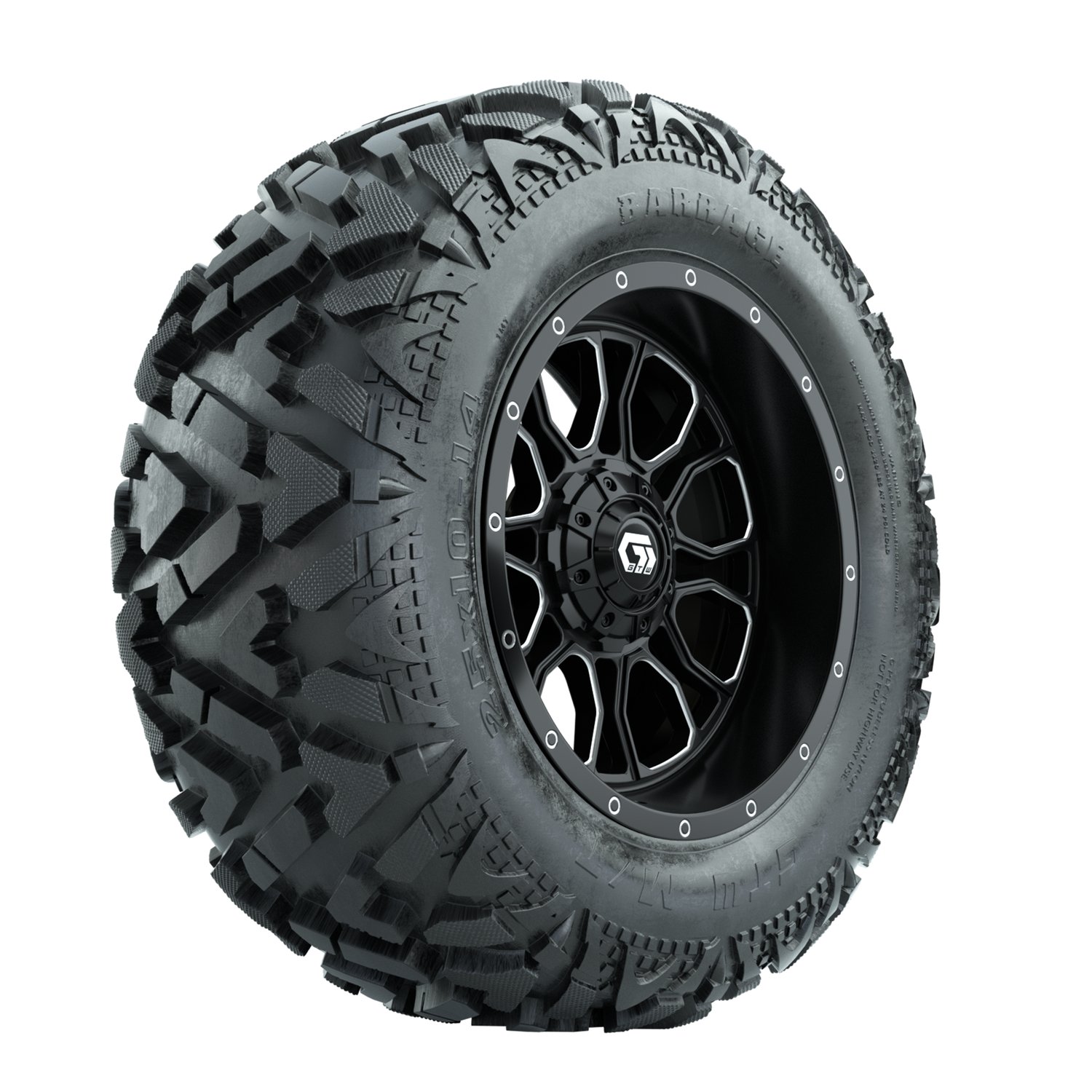 A19-2247 Volt / Matte Black & Machined / Barrage