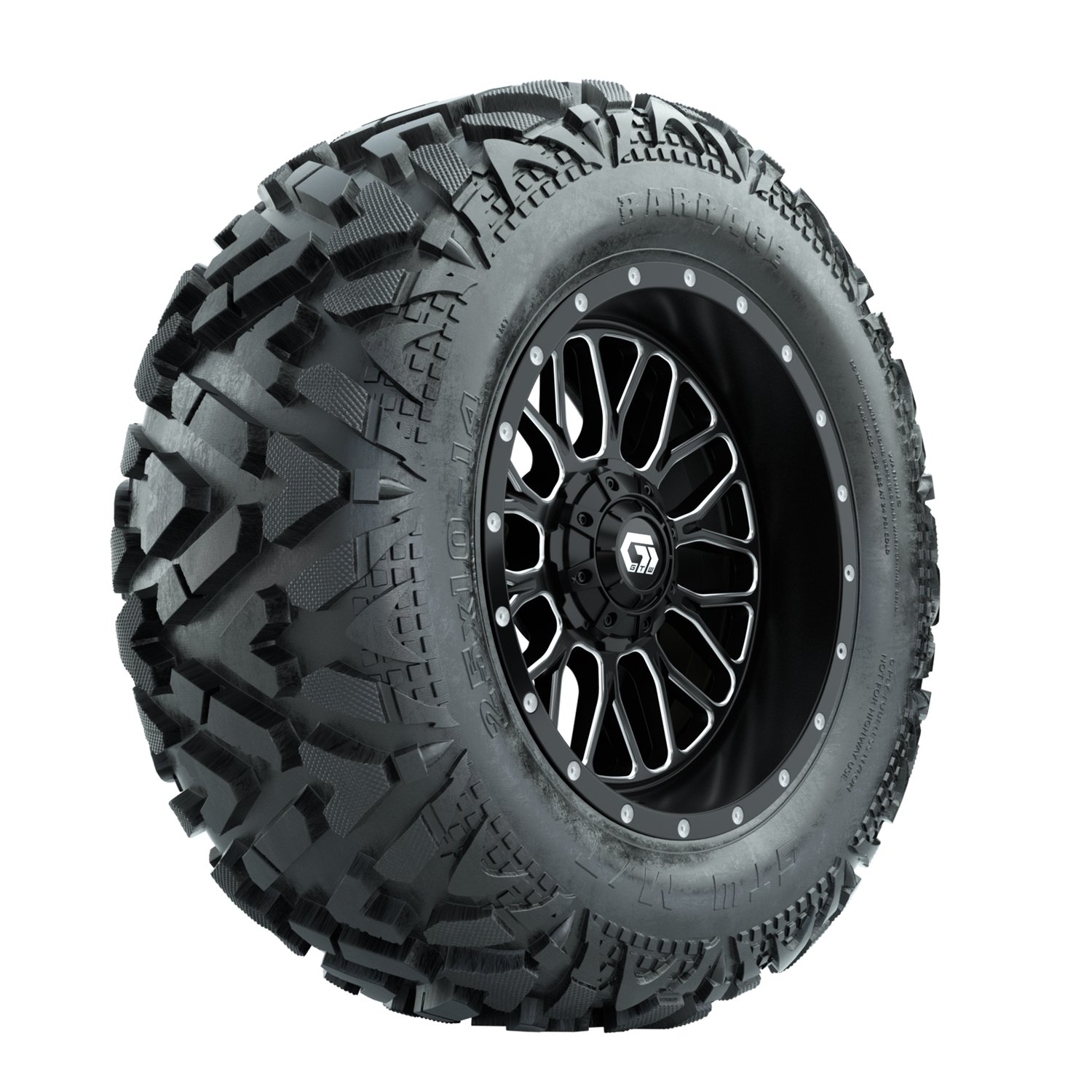 A19-2261 Helix / Machined & Black / Barrage