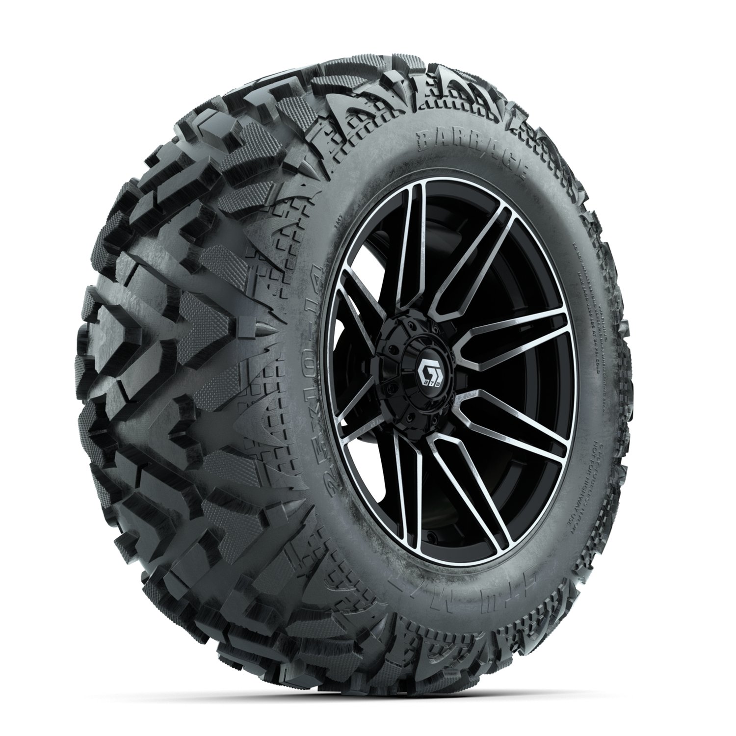 A19-2393 Stealth / Machined & Gloss Black / Barrage