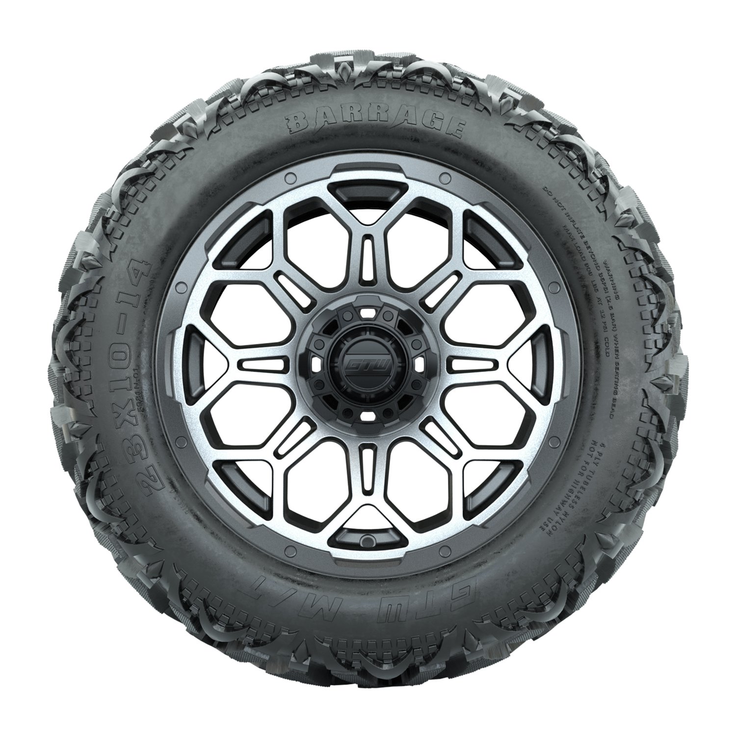 19-225 A19-2422 Bravo / Matte Gray & Machined / Barrage
