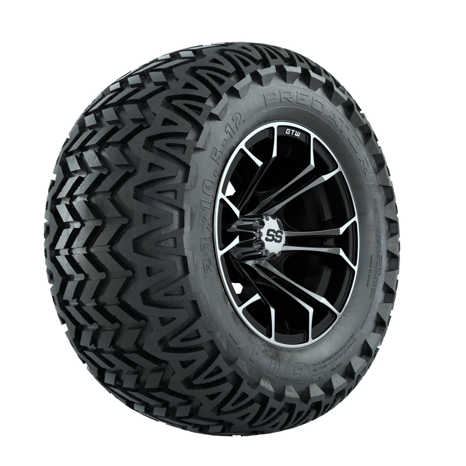 A19-375 Spyder / Machined & Black / Predator