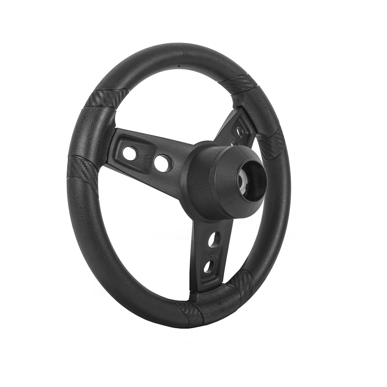 06-164 Gussi Lugana Steering Wheel Black Icon